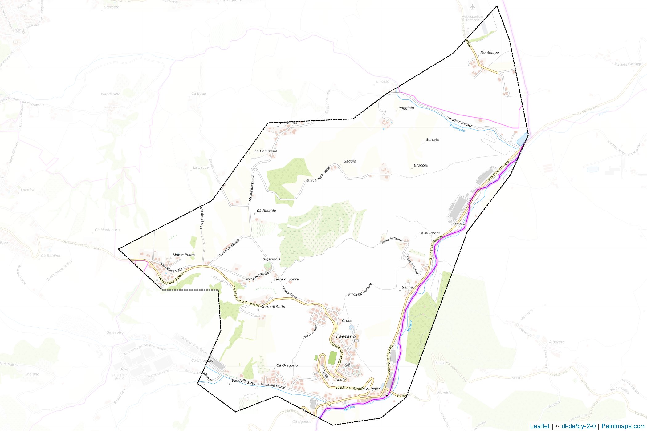 Muestras de recorte de mapas Faetano (San Marino)-1