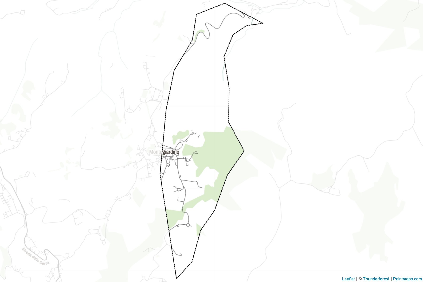 Muestras de recorte de mapas Montegiardino (San Marino)-2