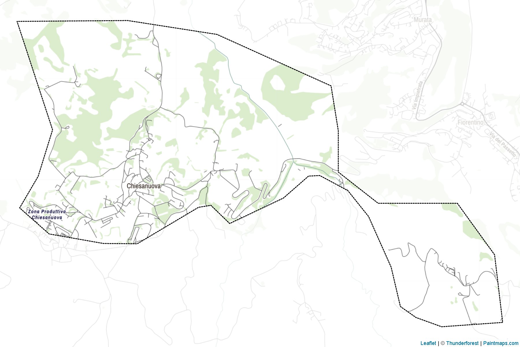 Muestras de recorte de mapas Chiesanuova (San Marino)-2