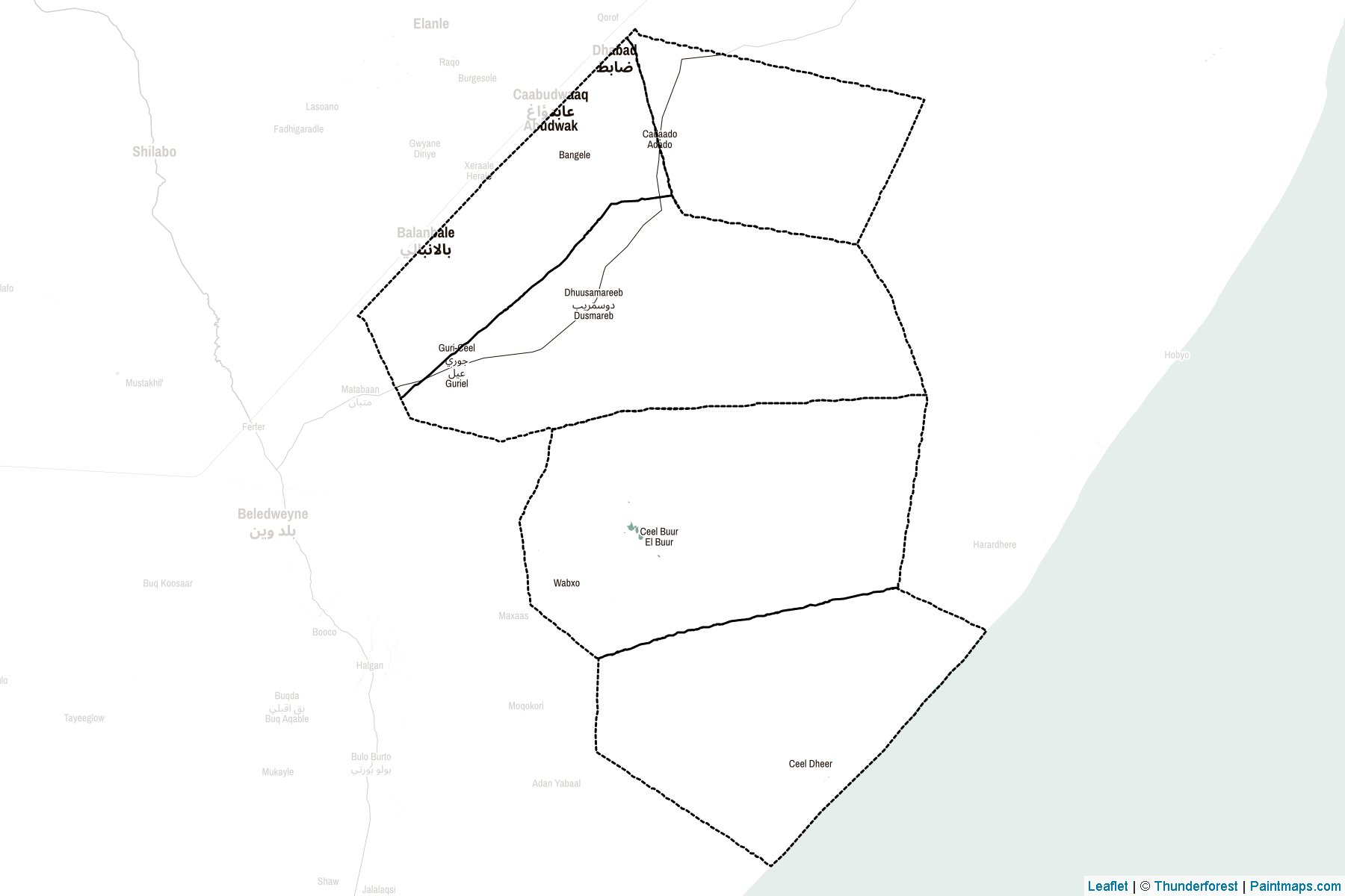 Galguduud (Somalia) Map Cropping Samples-2