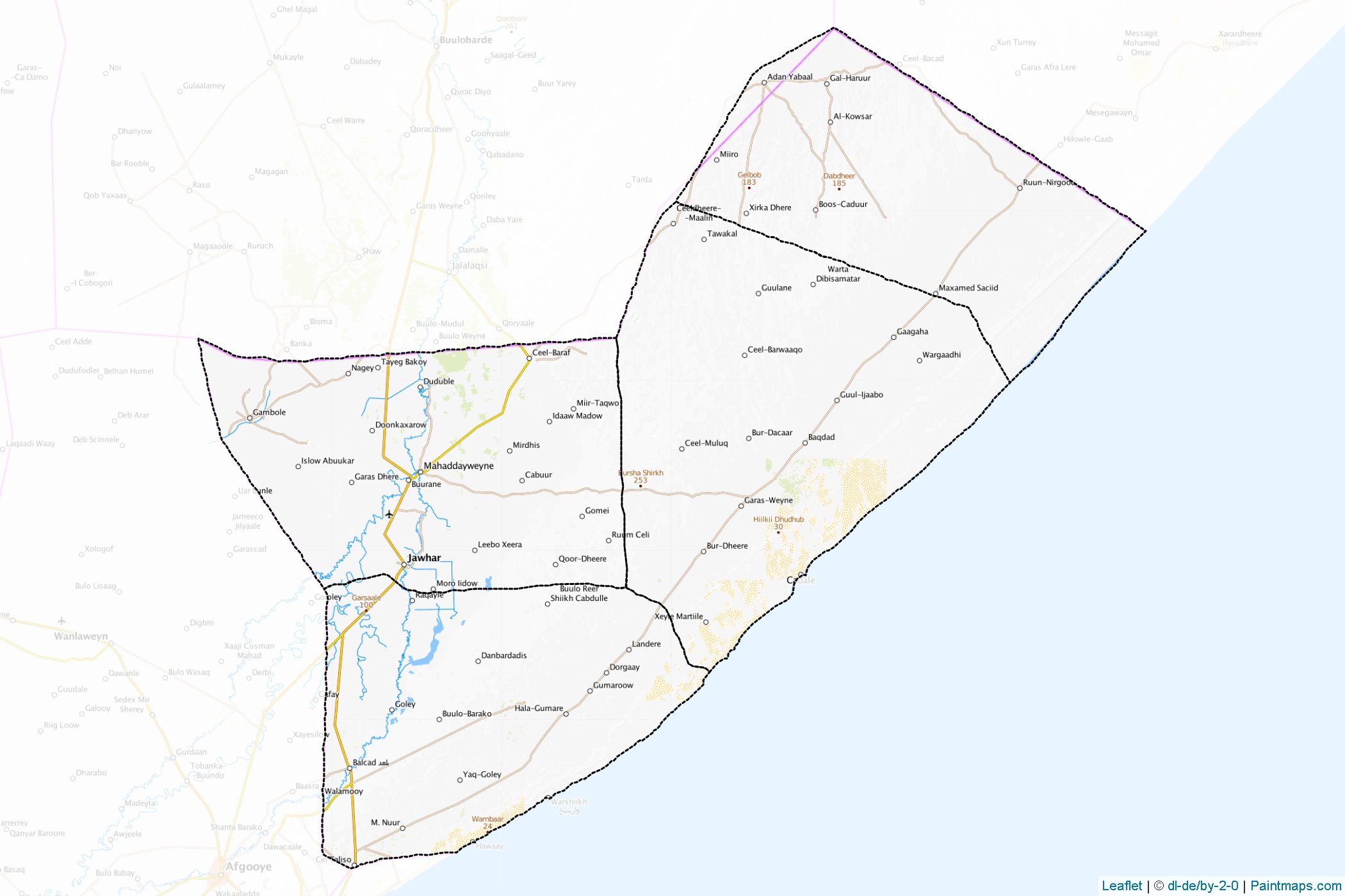 Muestras de recorte de mapas Shabeellaha Dhexe (Somalia)-1