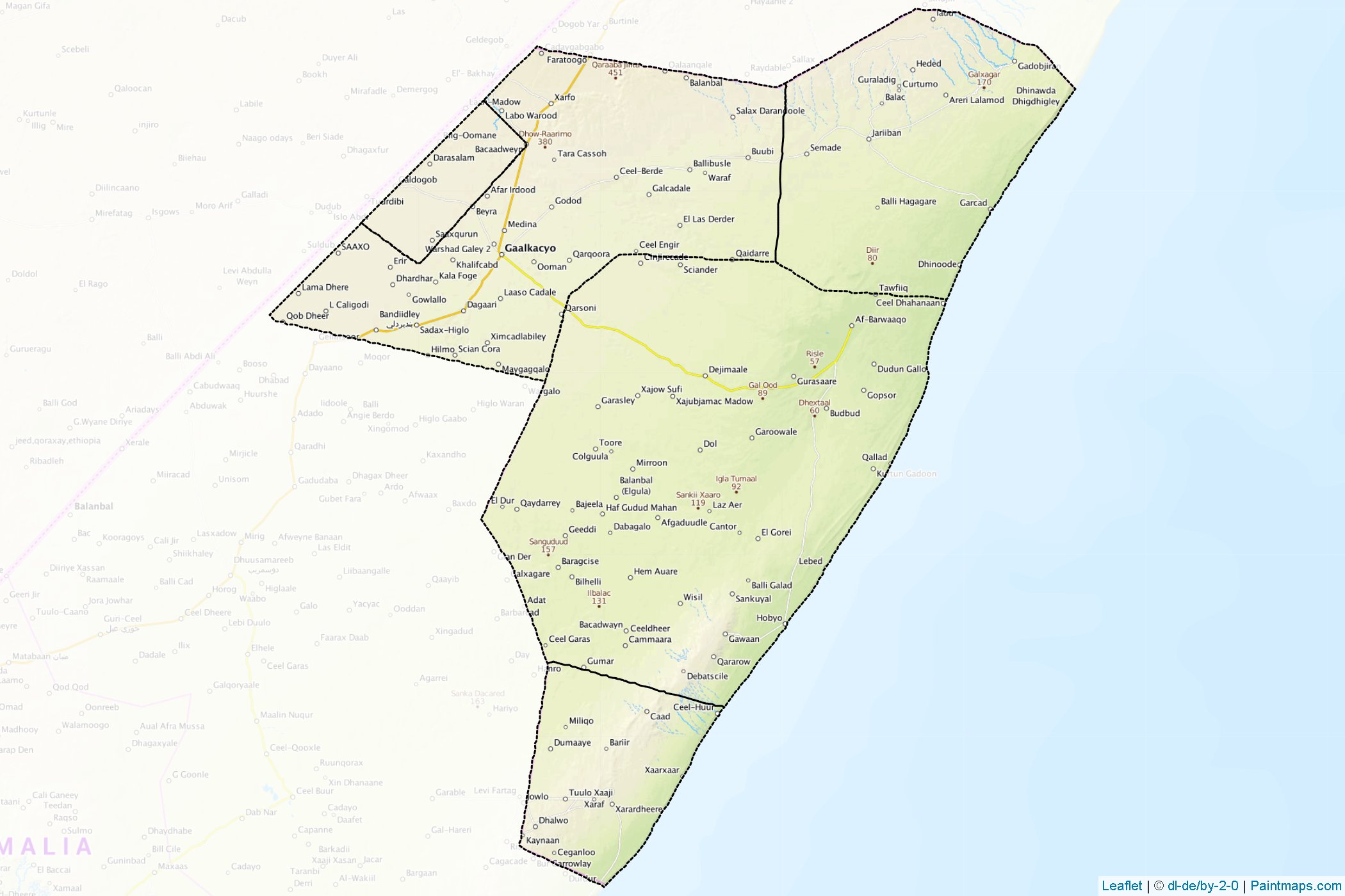 Mudug (Somalia) Map Cropping Samples-1