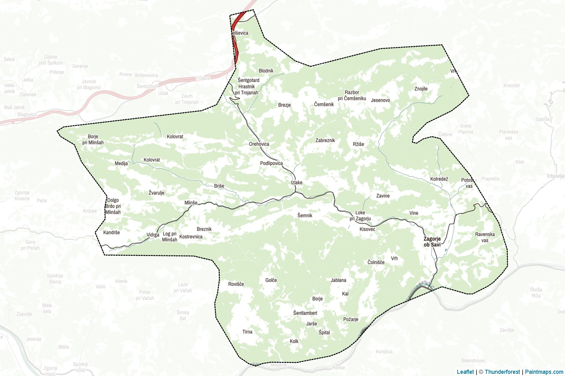 Zasavska (Slovenia) Map Cropping Samples-2