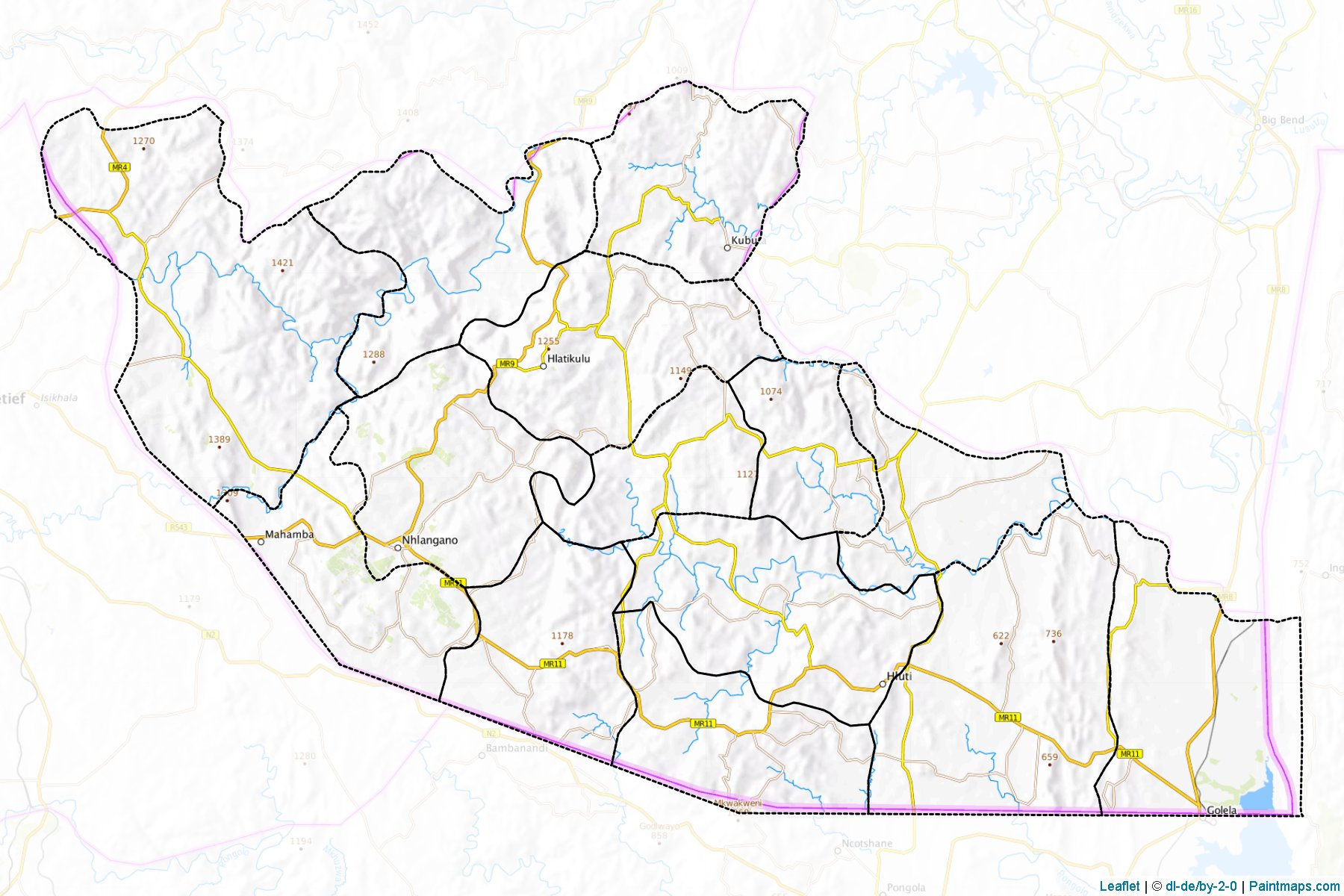 Shiselweni (eSwatini) Map Cropping Samples-1