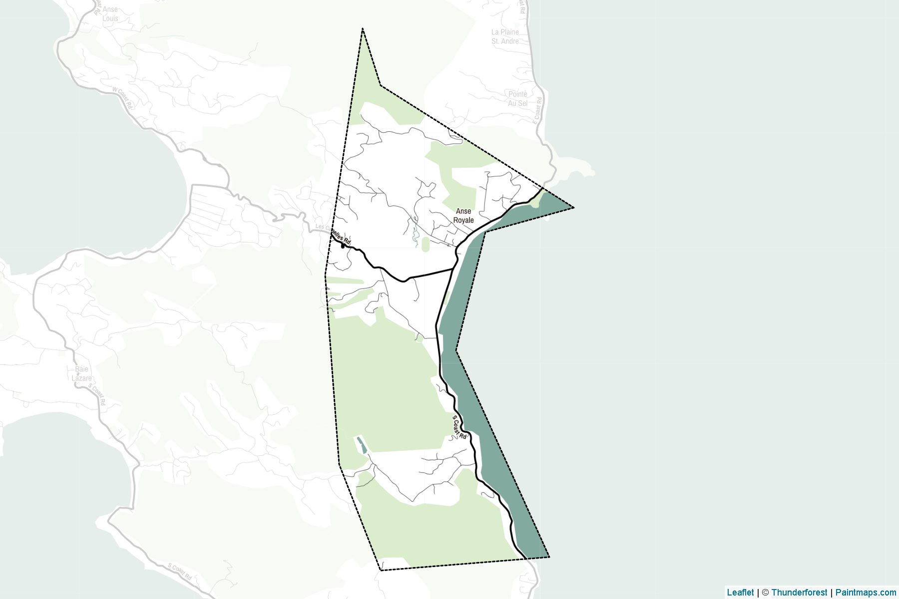 Muestras de recorte de mapas Anse Royale (Seychelles)-2