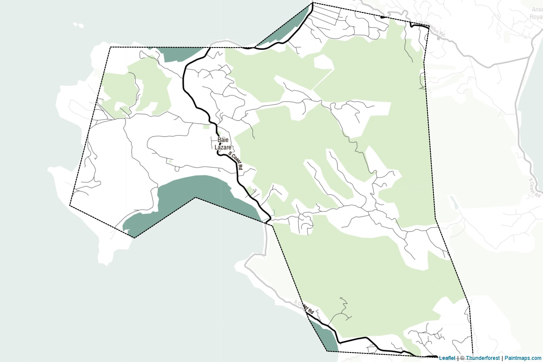 Muestras de recorte de mapas Baie Lazare (Seychelles)-2