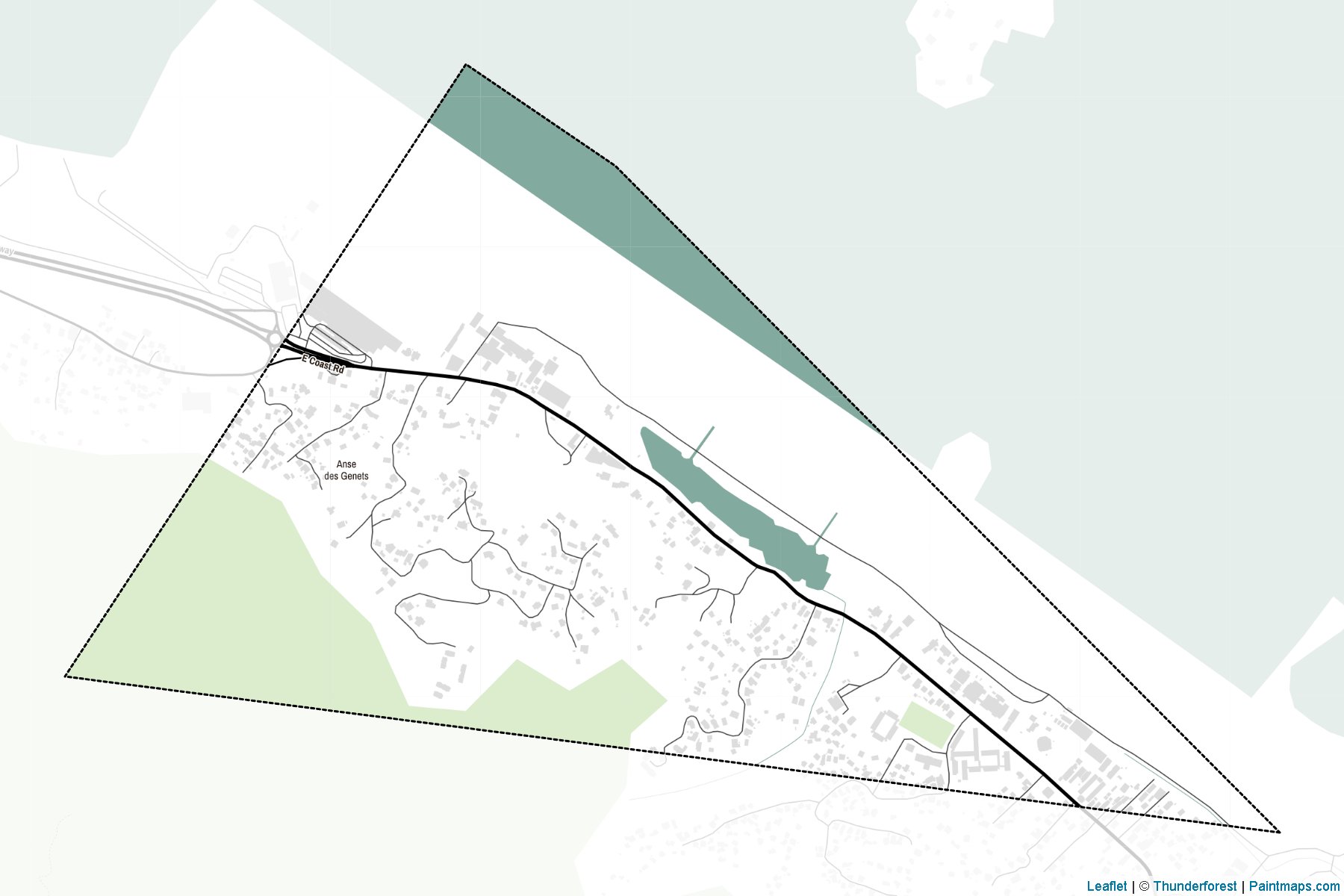 Muestras de recorte de mapas Pointe La Rue (Seychelles)-2