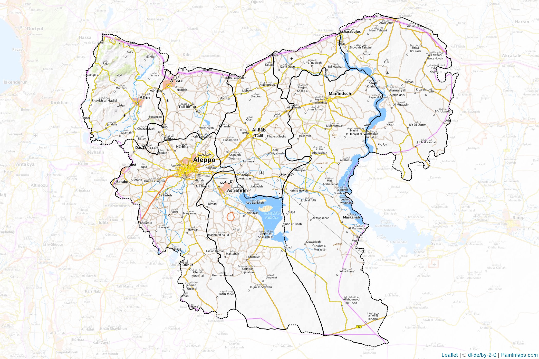 Halep (Suriye) Haritası Örnekleri-1