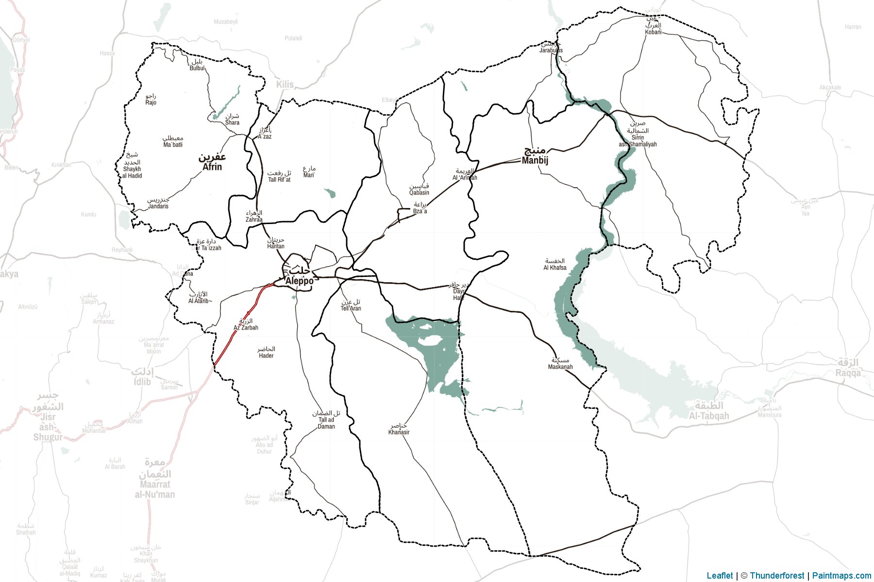 Halep (Suriye) Haritası Örnekleri-2