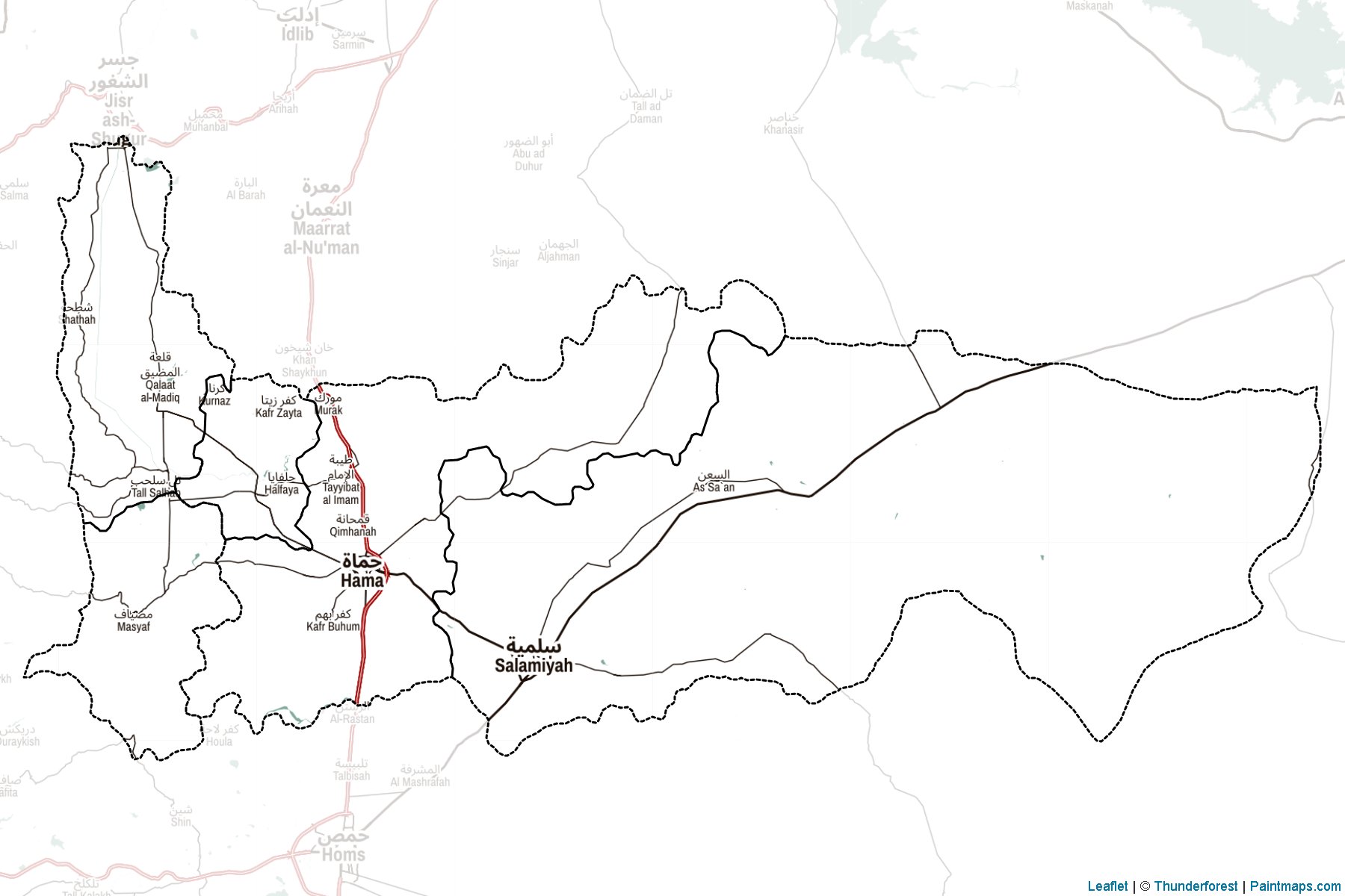 Muestras de recorte de mapas Hamah (Siria)-2