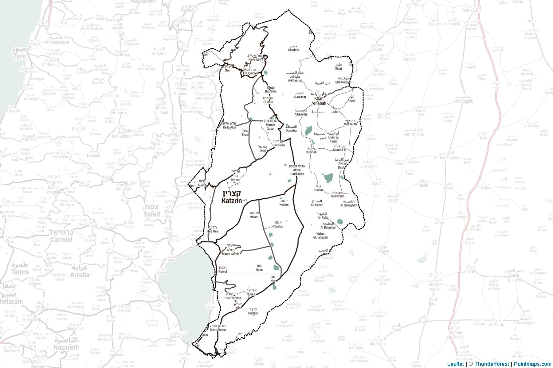 Al Qunaytirah (Syria) Map Cropping Samples-2