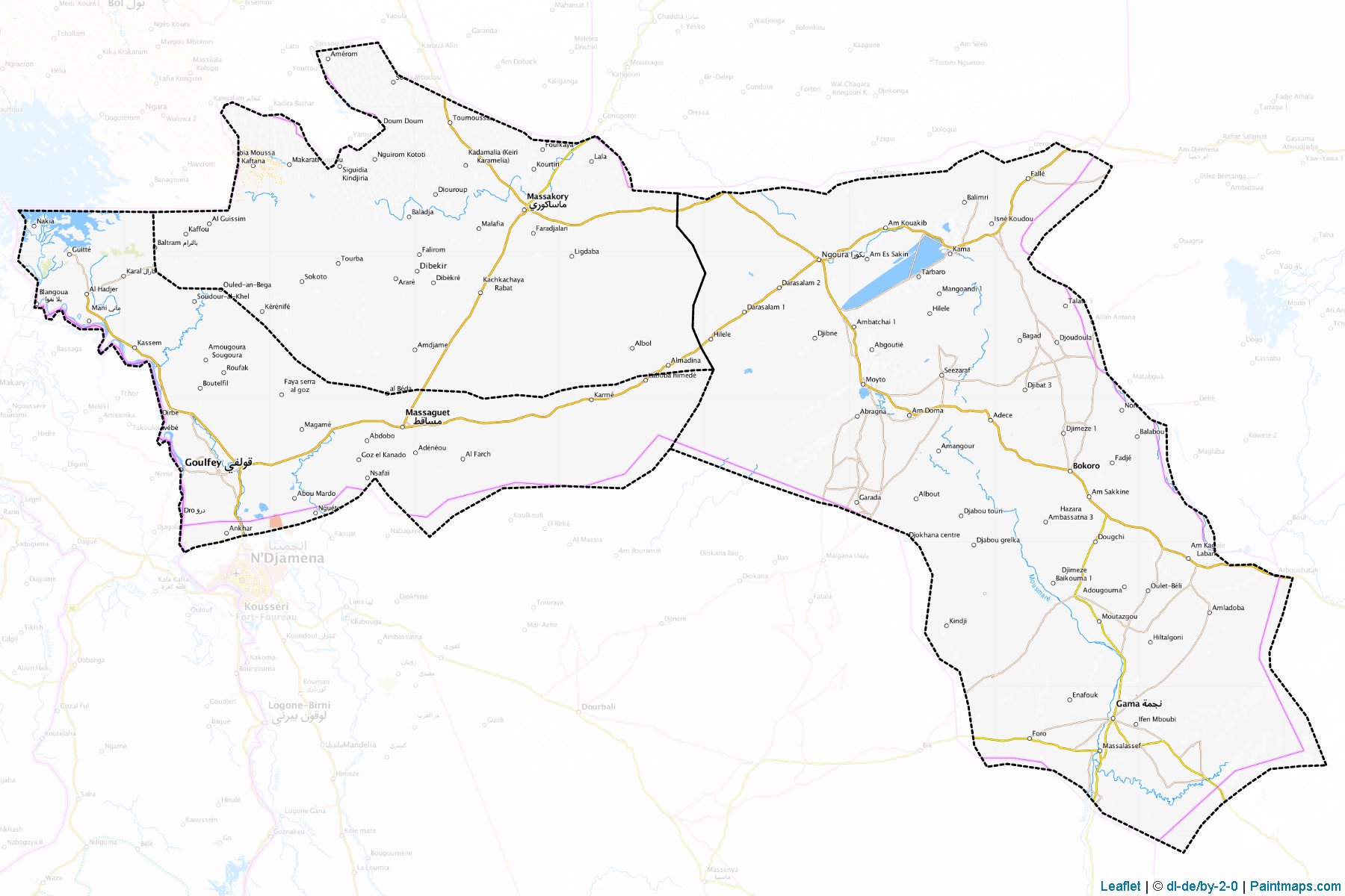 Muestras de recorte de mapas Hadjer-Lamis (Chad)-1