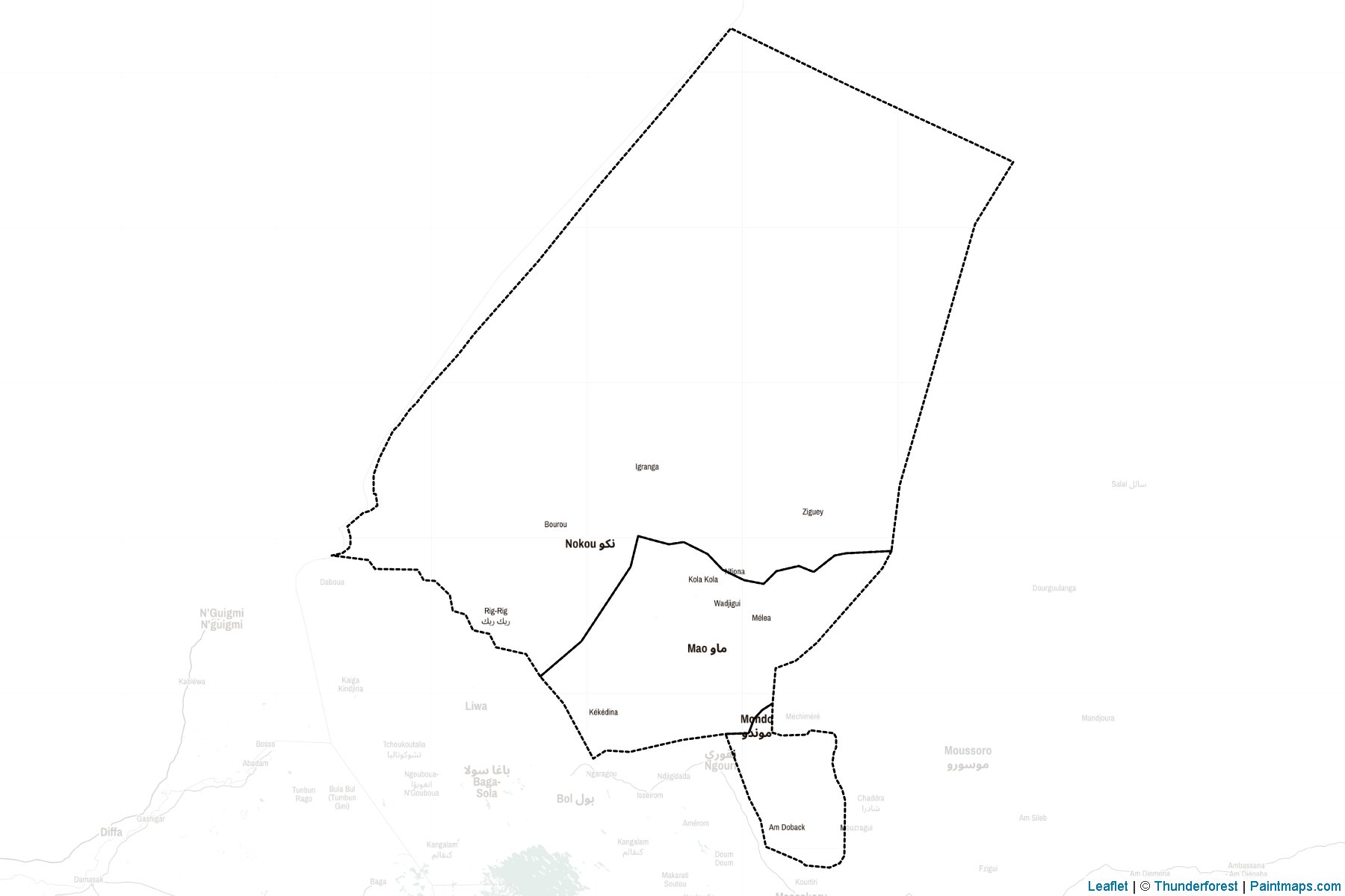 Kanem Region (Chad) Map Cropping Samples-2