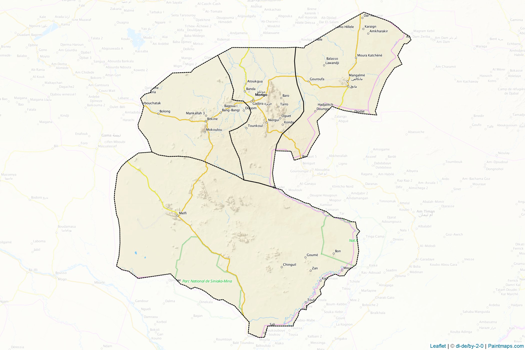 Guéra Region (Chad) Map Cropping Samples-1