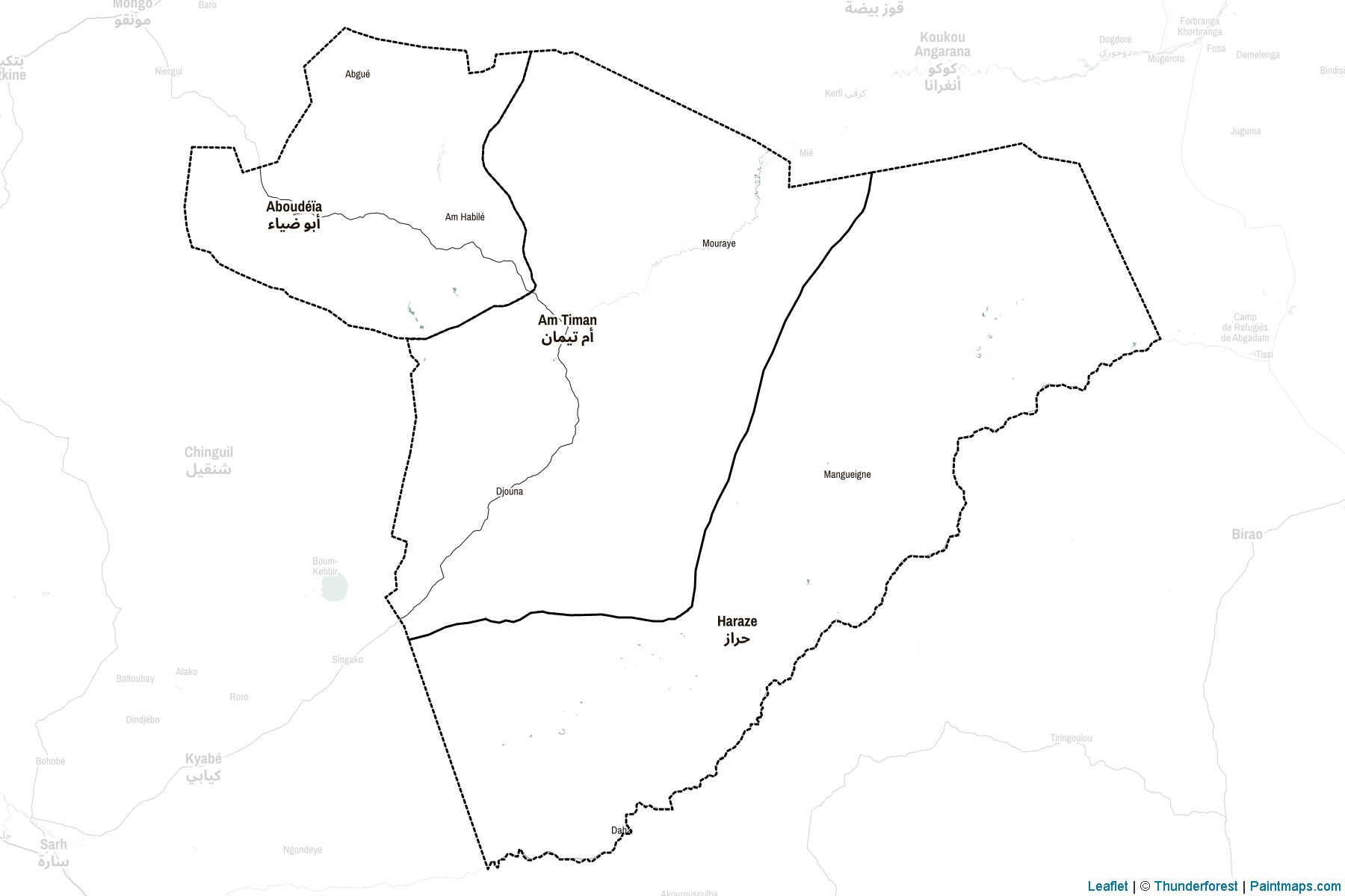 Salamat Region (Chad) Map Cropping Samples-2