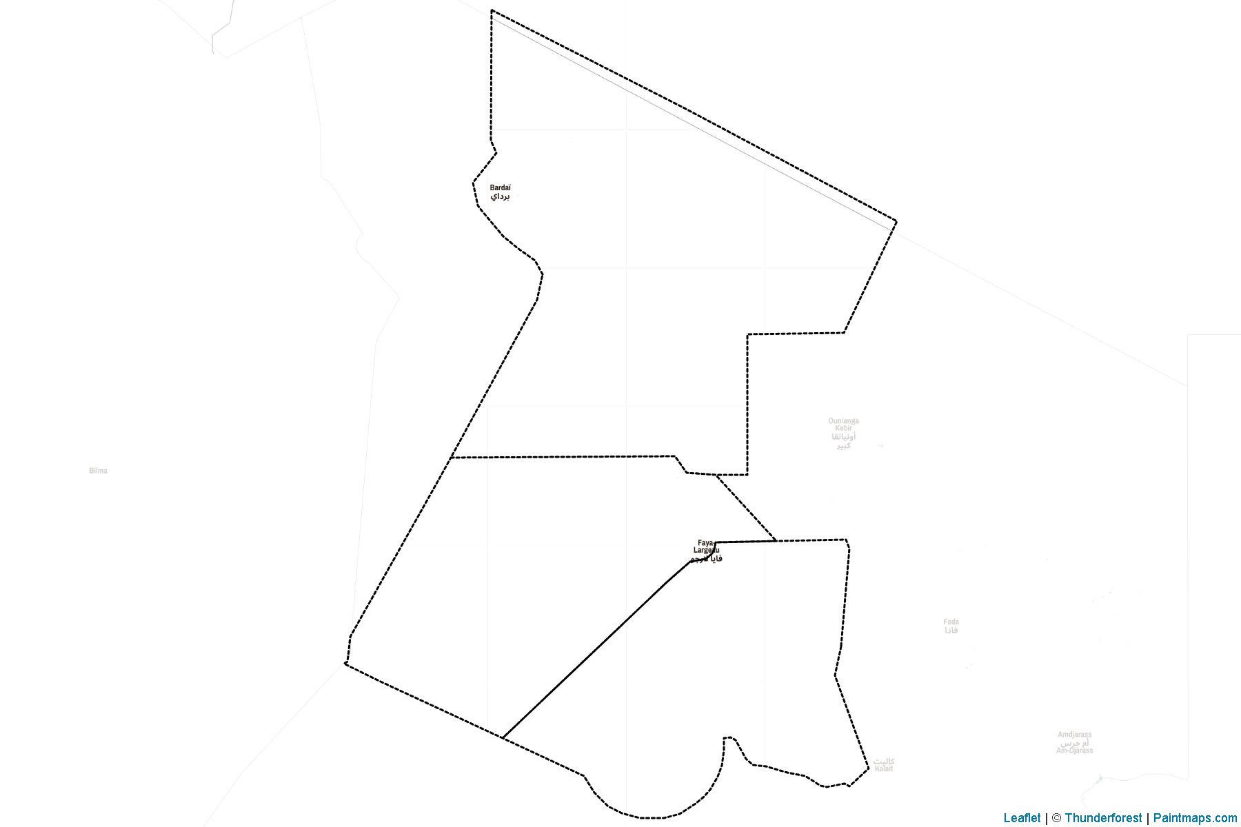 Muestras de recorte de mapas Borkou (Chad)-2