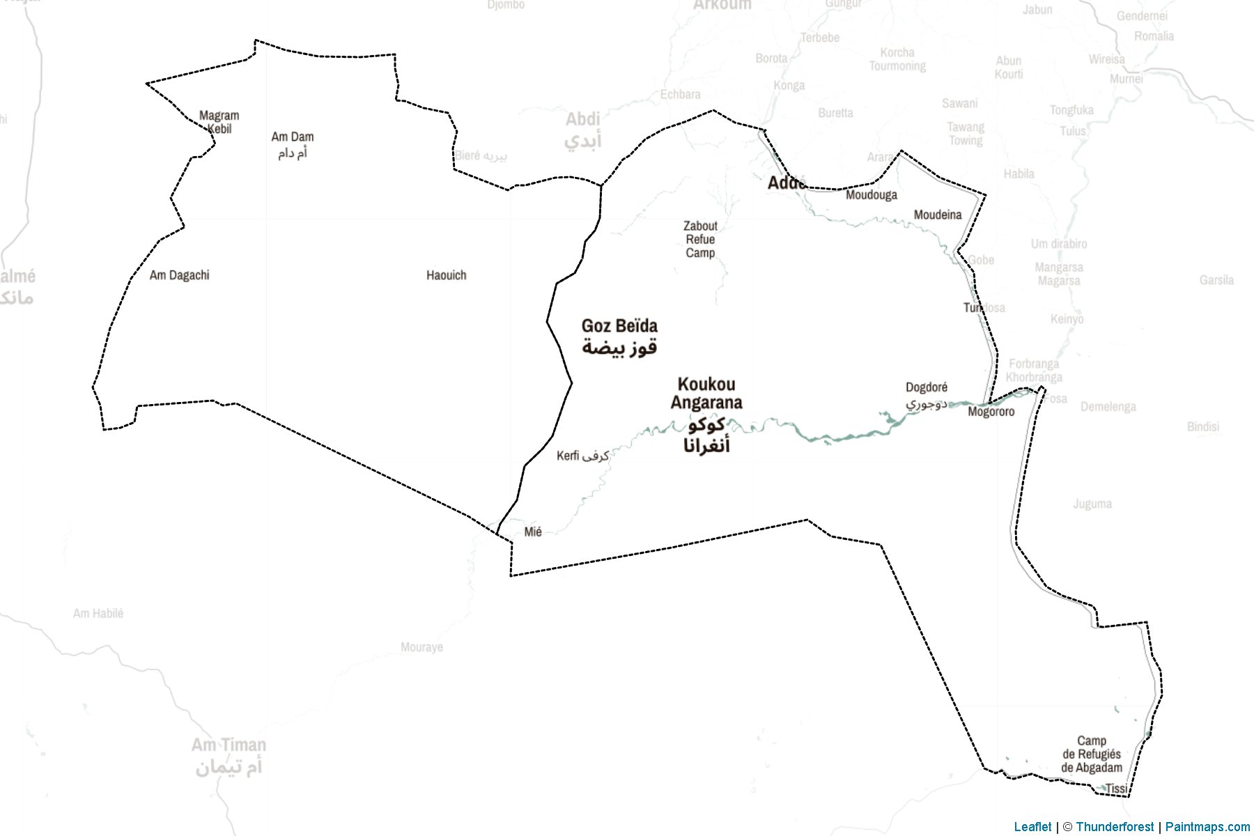 Muestras de recorte de mapas Sila (Chad)-2