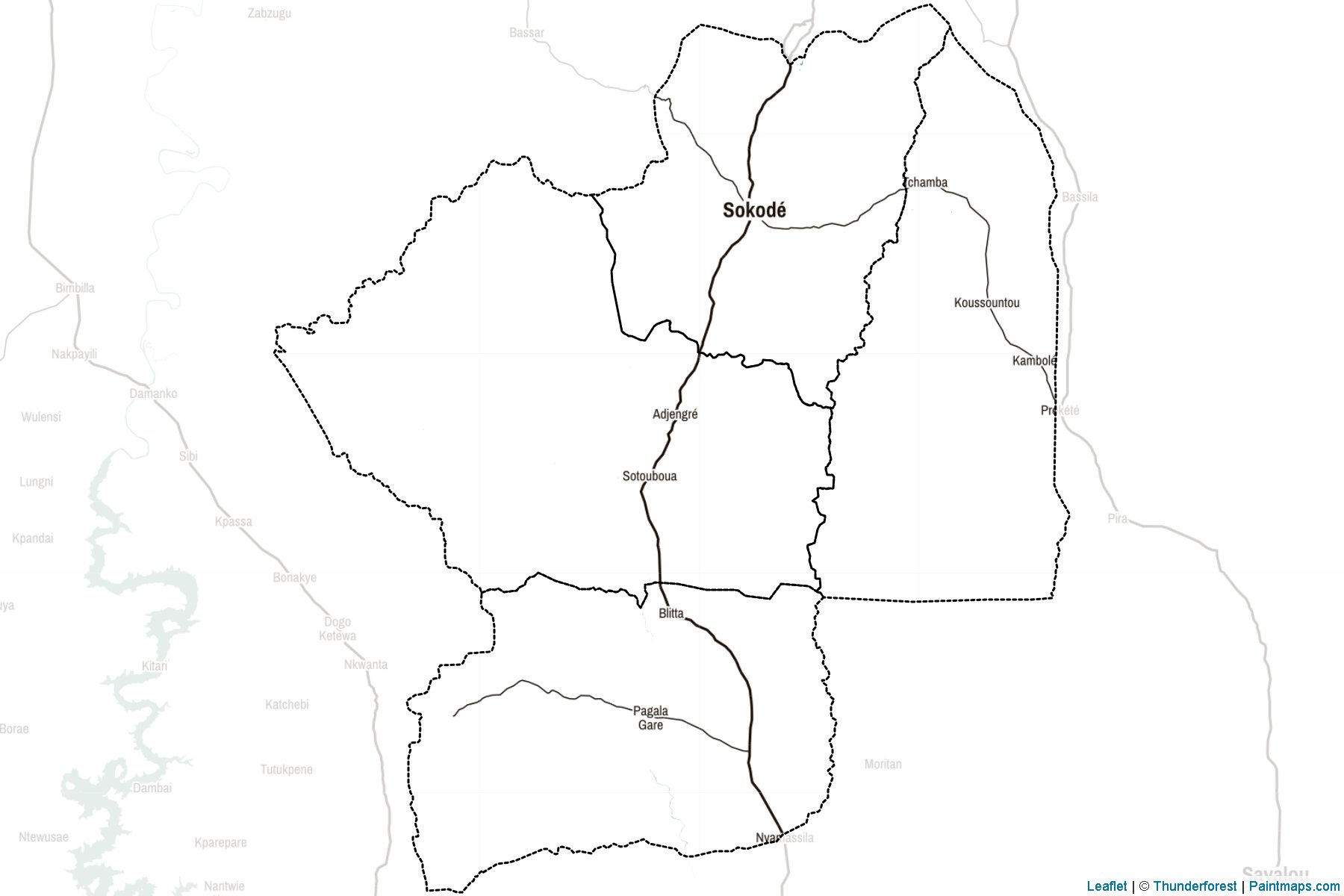 Muestras de recorte de mapas Centre (Togo)-2