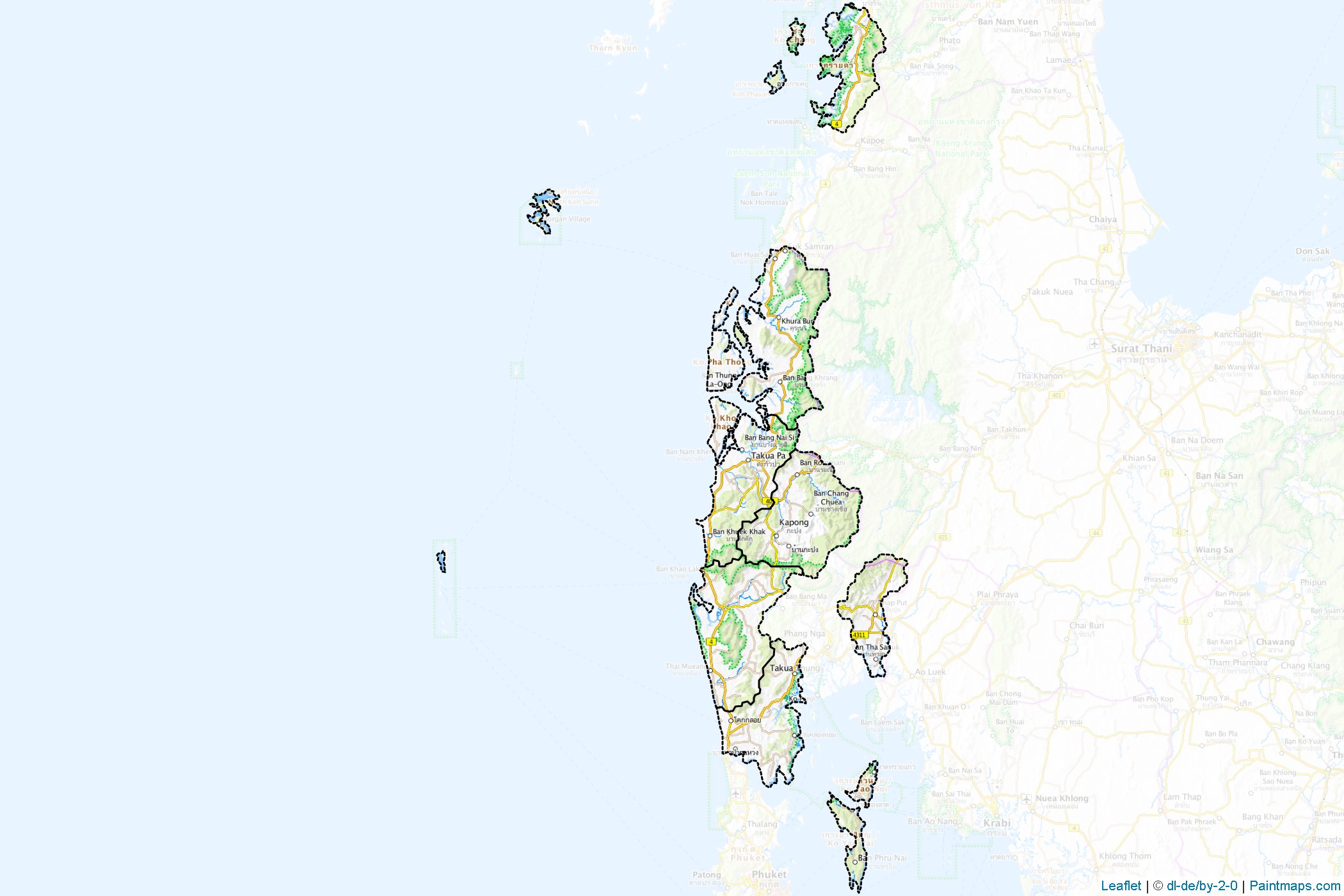 Phang Nga (Thailand) Map Cropping Samples-1