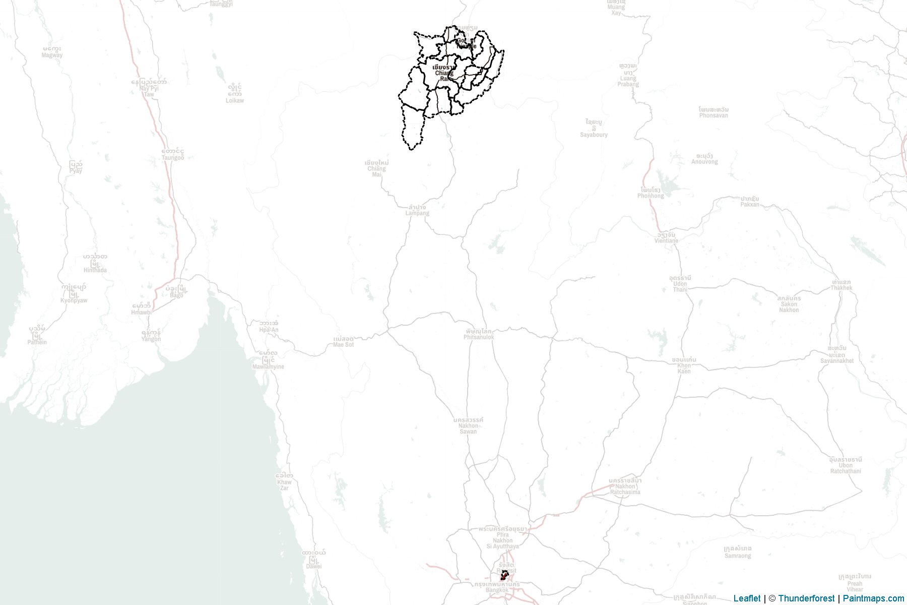 Chiang Rai (Thailand) Map Cropping Samples-2