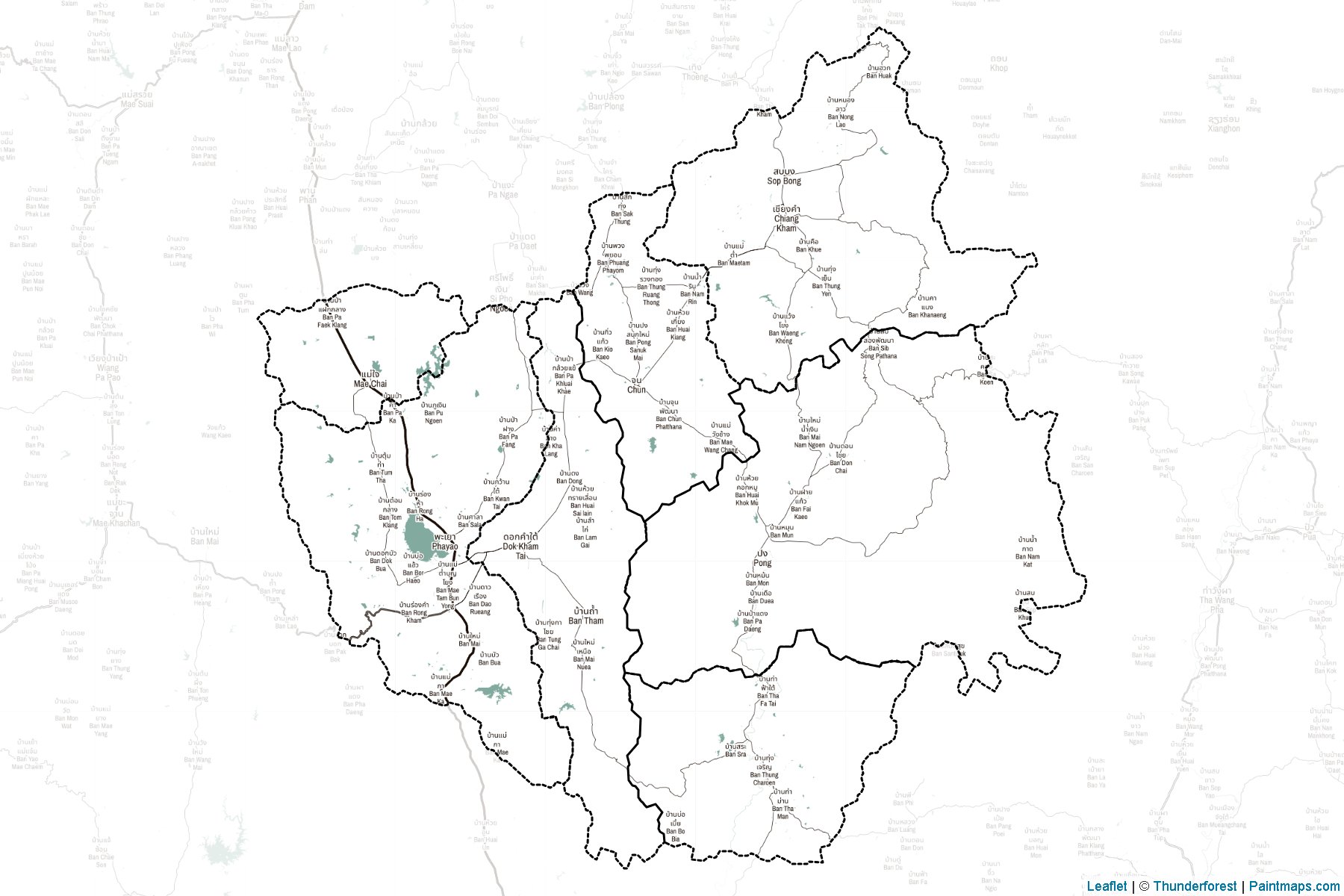 Phayao (Thailand) Map Cropping Samples-2