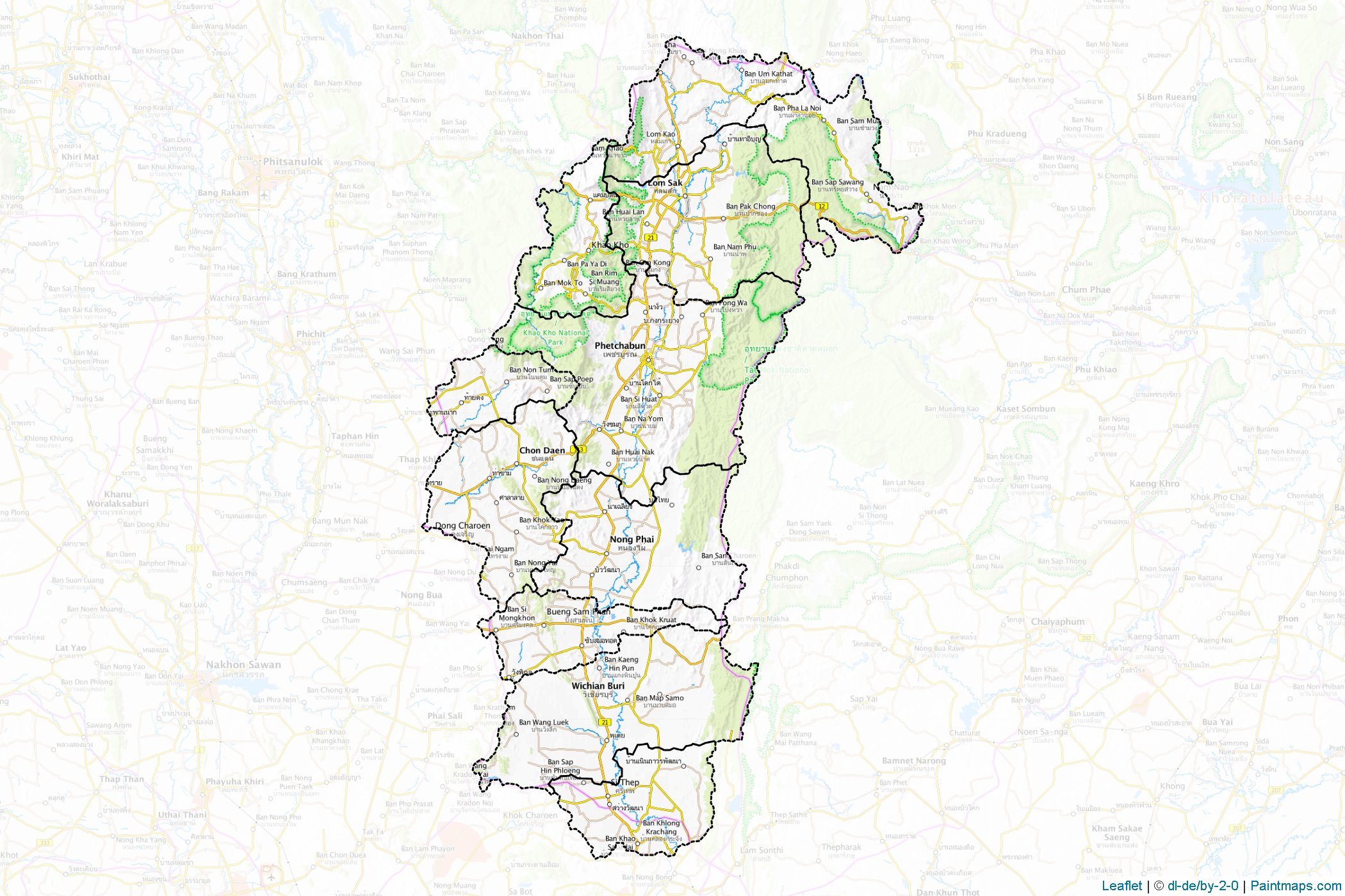 Phetchabun (Thailand) Map Cropping Samples-1