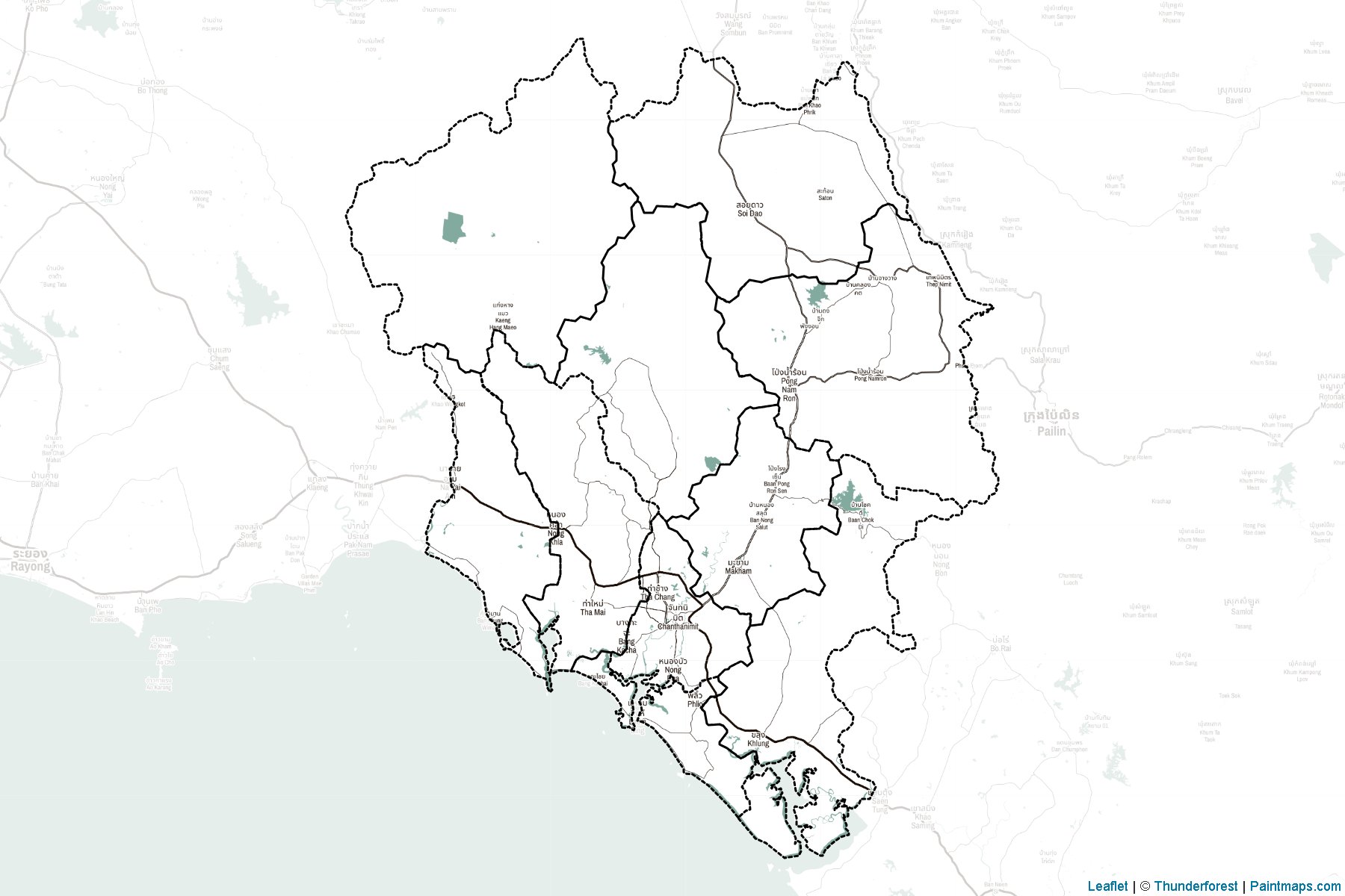 Chanthaburi (Thailand) Map Cropping Samples-2