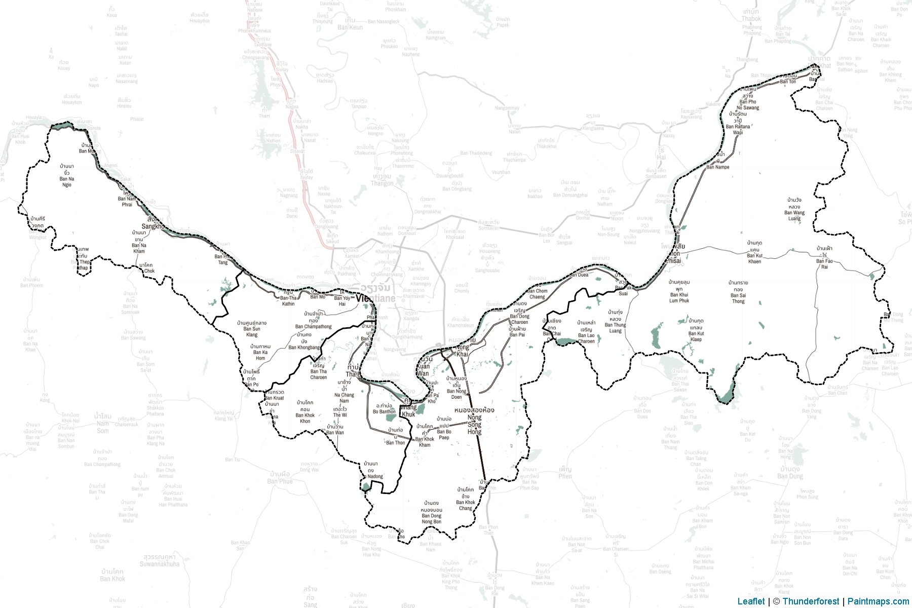 Nong Khai (Thailand) Map Cropping Samples-2