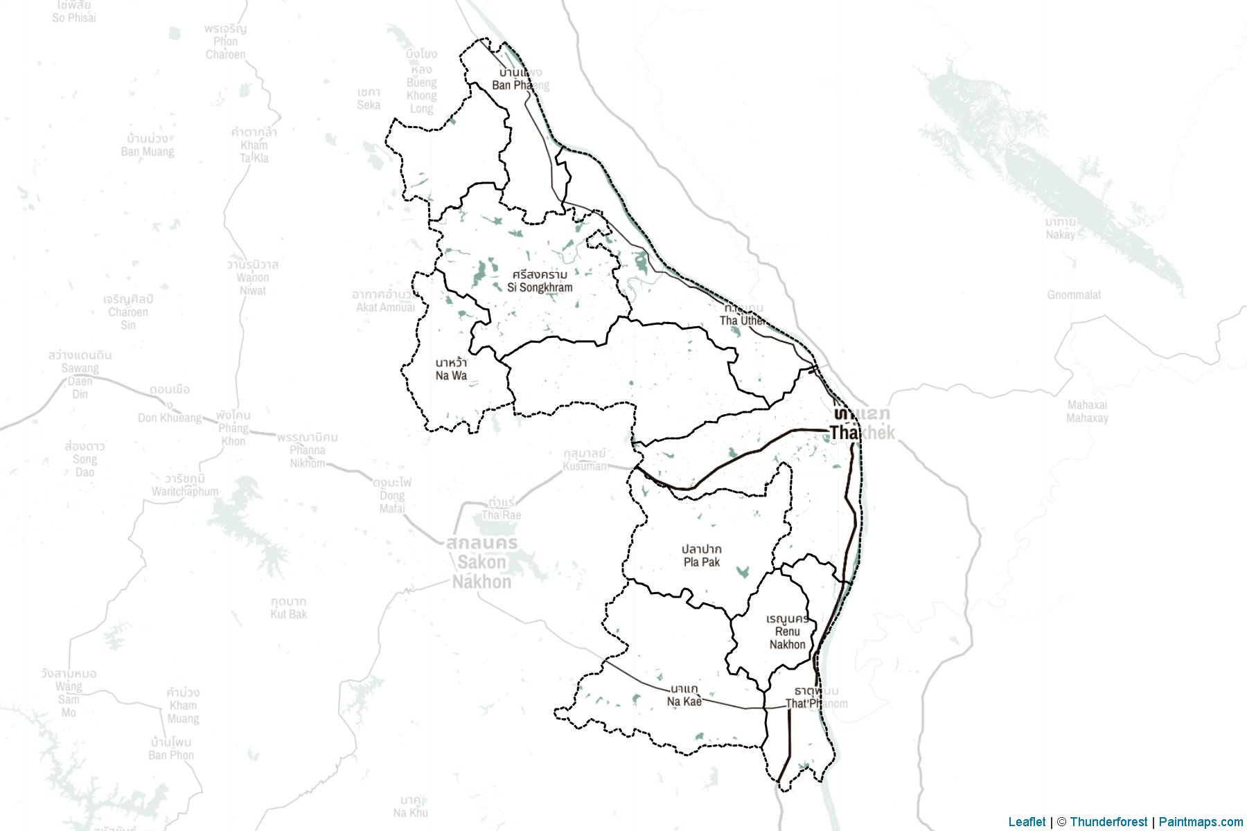 Nakhon Phanom (Thailand) Map Cropping Samples-2