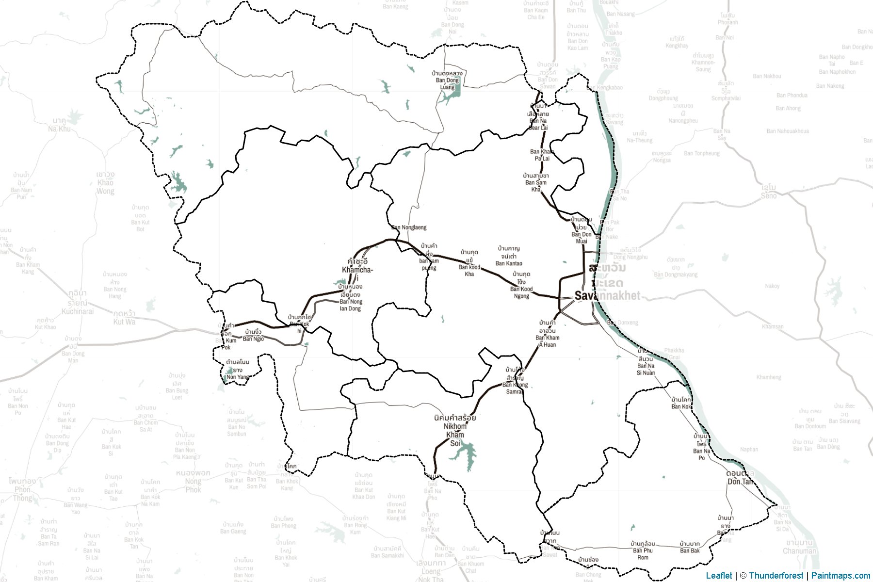 Mukdahan (Thailand) Map Cropping Samples-2