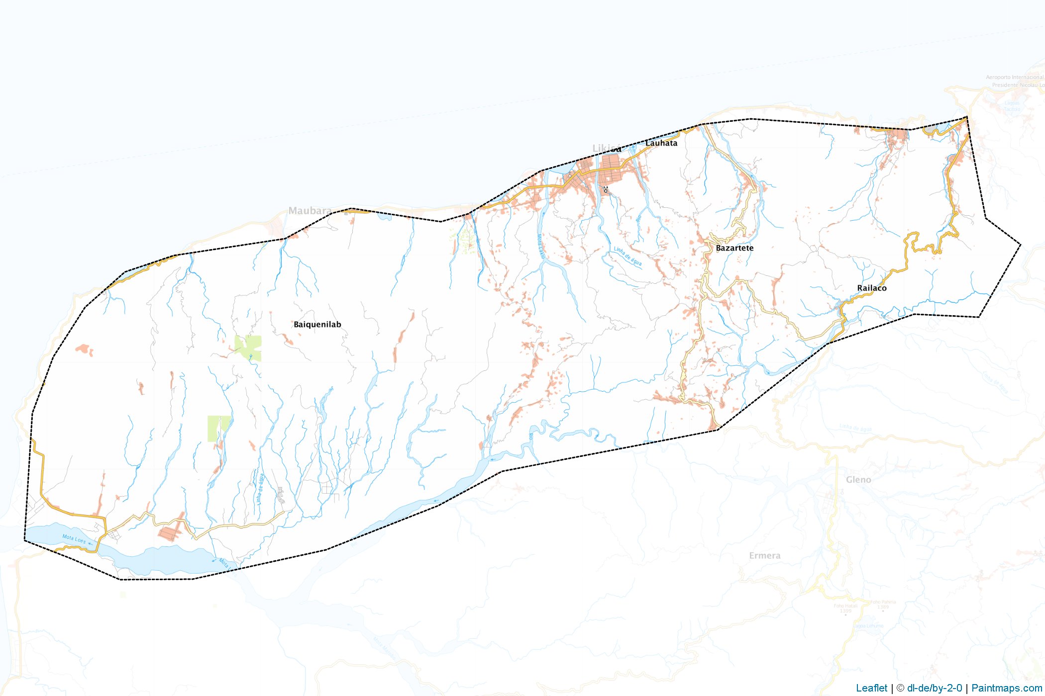 Muestras de recorte de mapas Liquica (Timor Oriental)-1