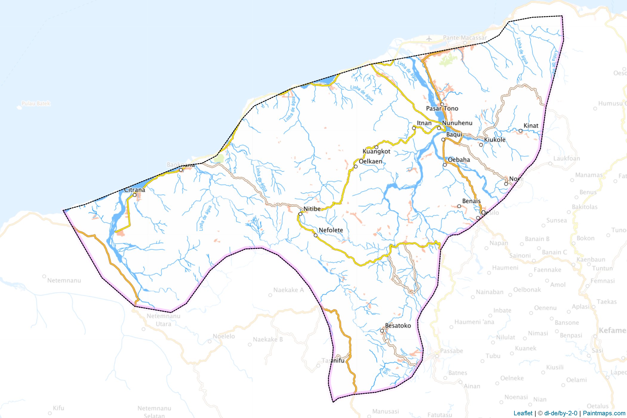 Muestras de recorte de mapas Ambeno (Timor Oriental)-1