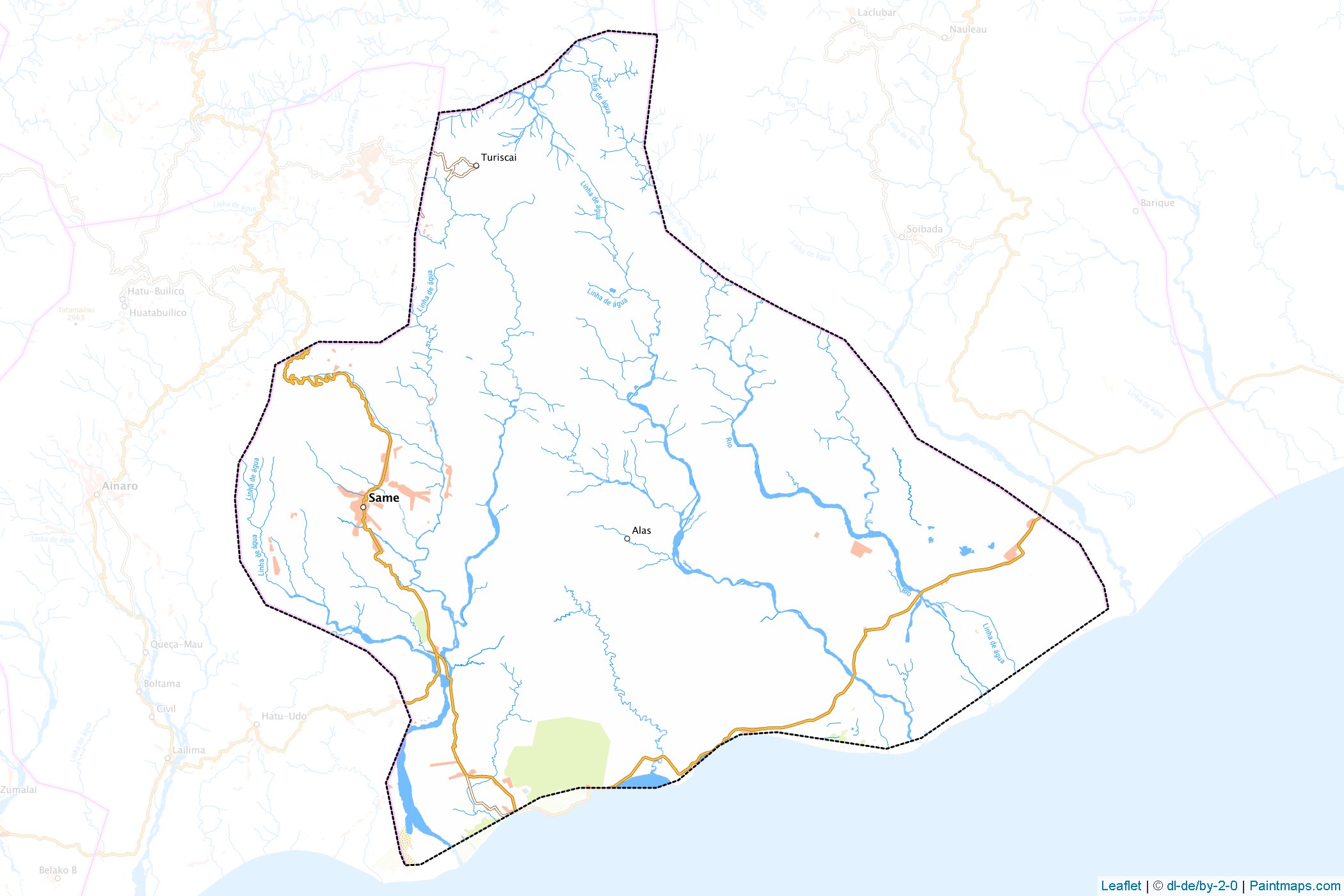 Manufahi (East Timor) Map Cropping Samples-1