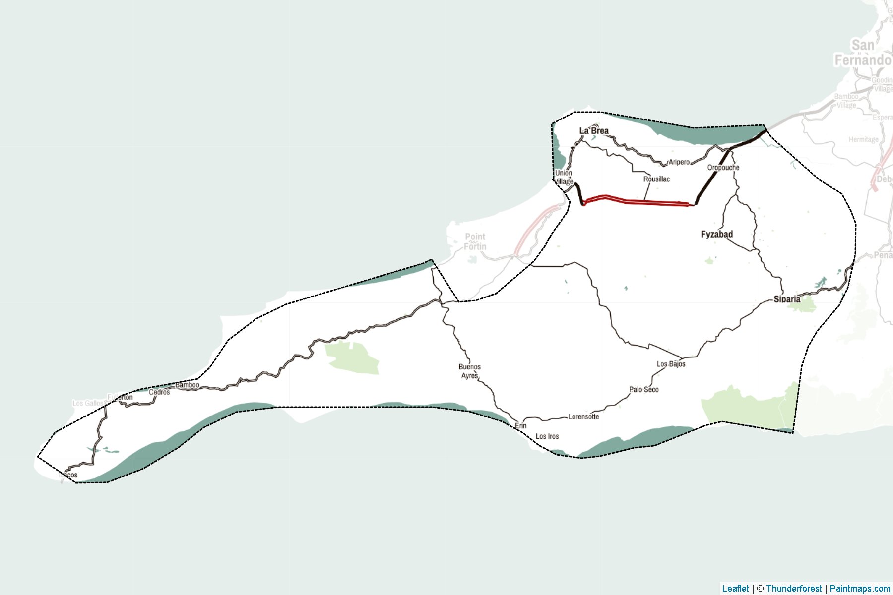 Siparia (Trinidad and Tobago) Map Cropping Samples-2