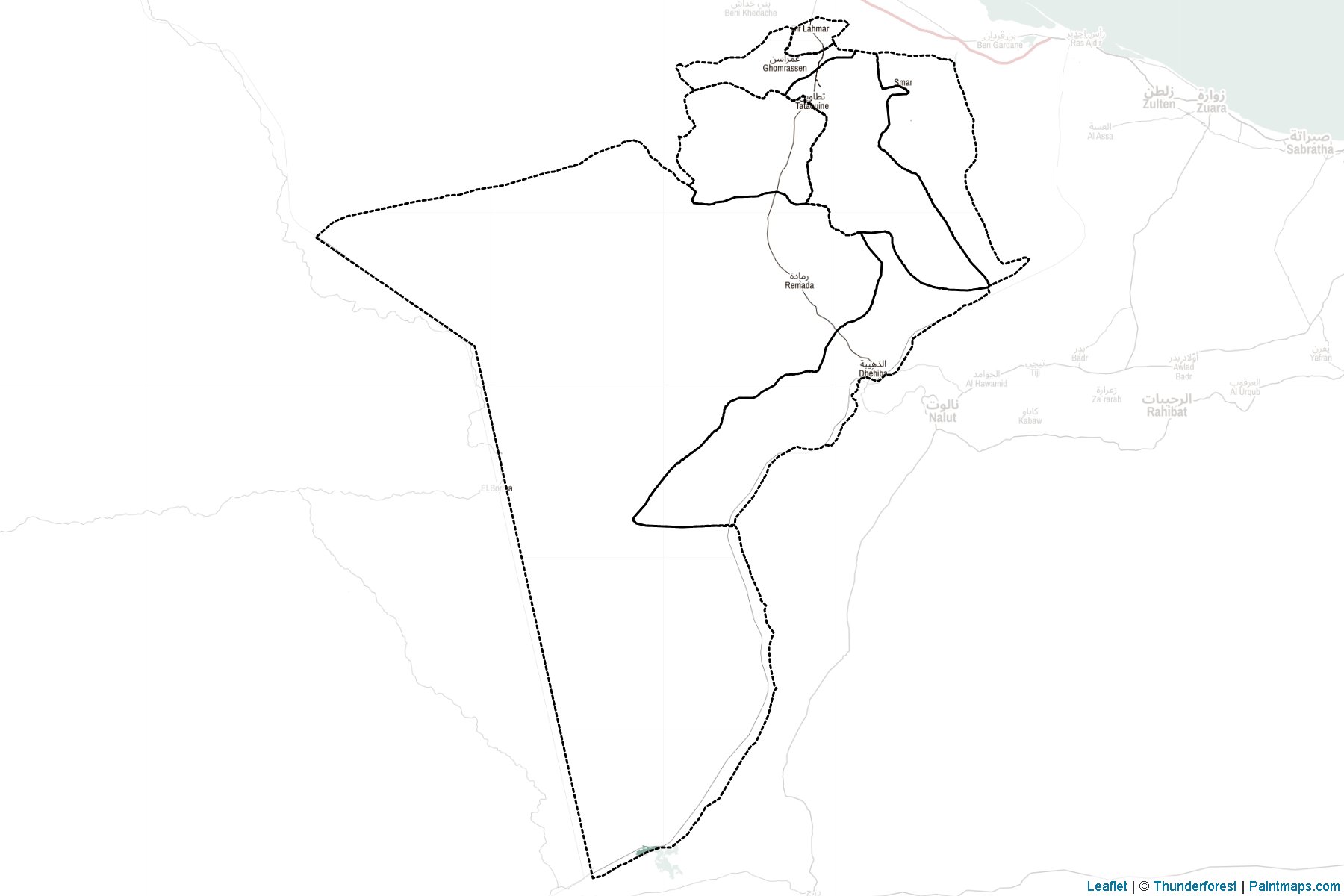 Tataouine (Tunisia) Map Cropping Samples-2