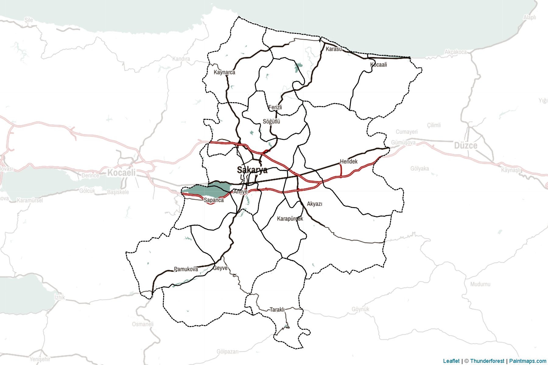 Sakarya (Turkey) Map Cropping Samples-2