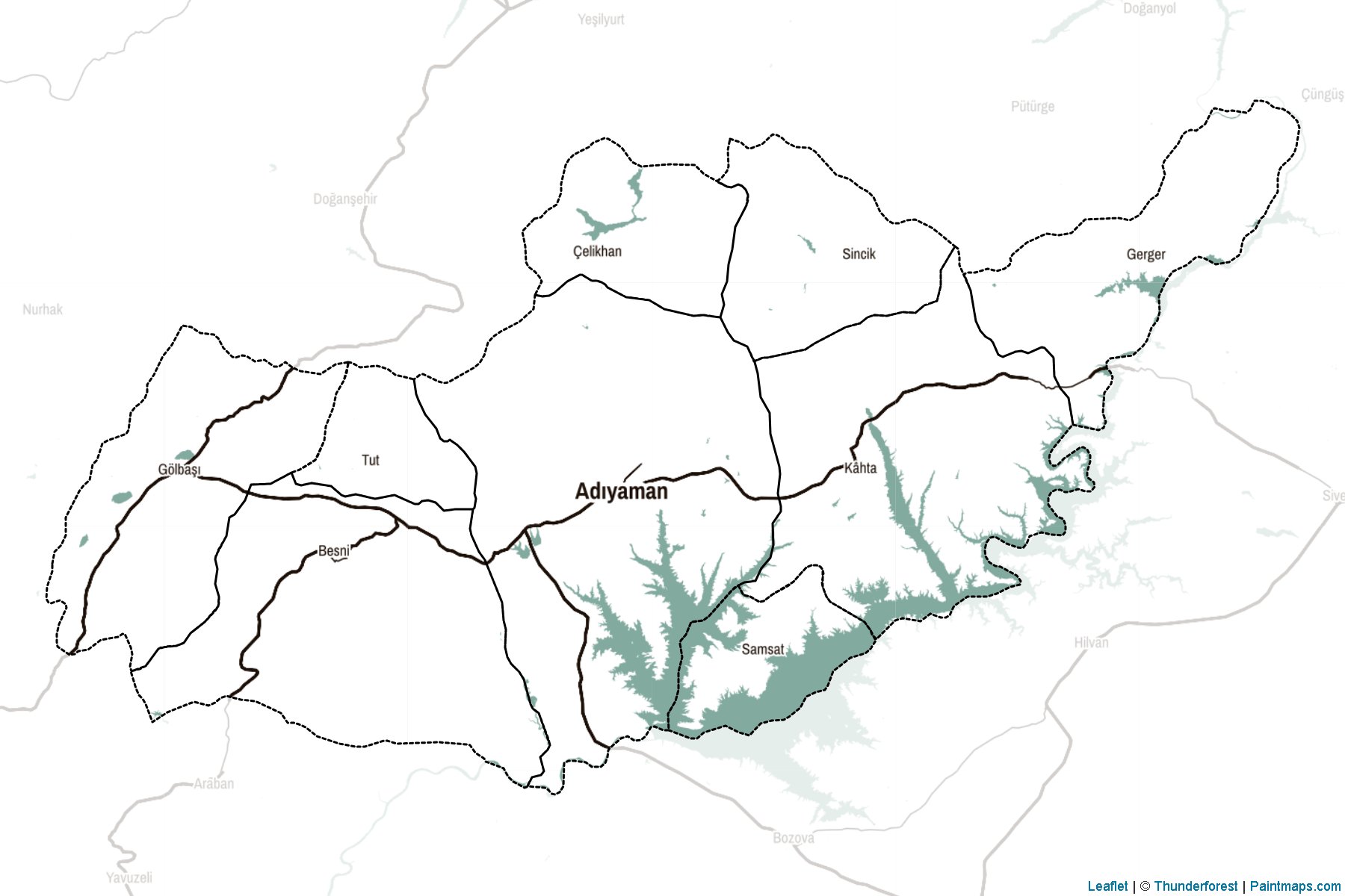 Adıyaman (Türkiye) Haritası Örnekleri-2