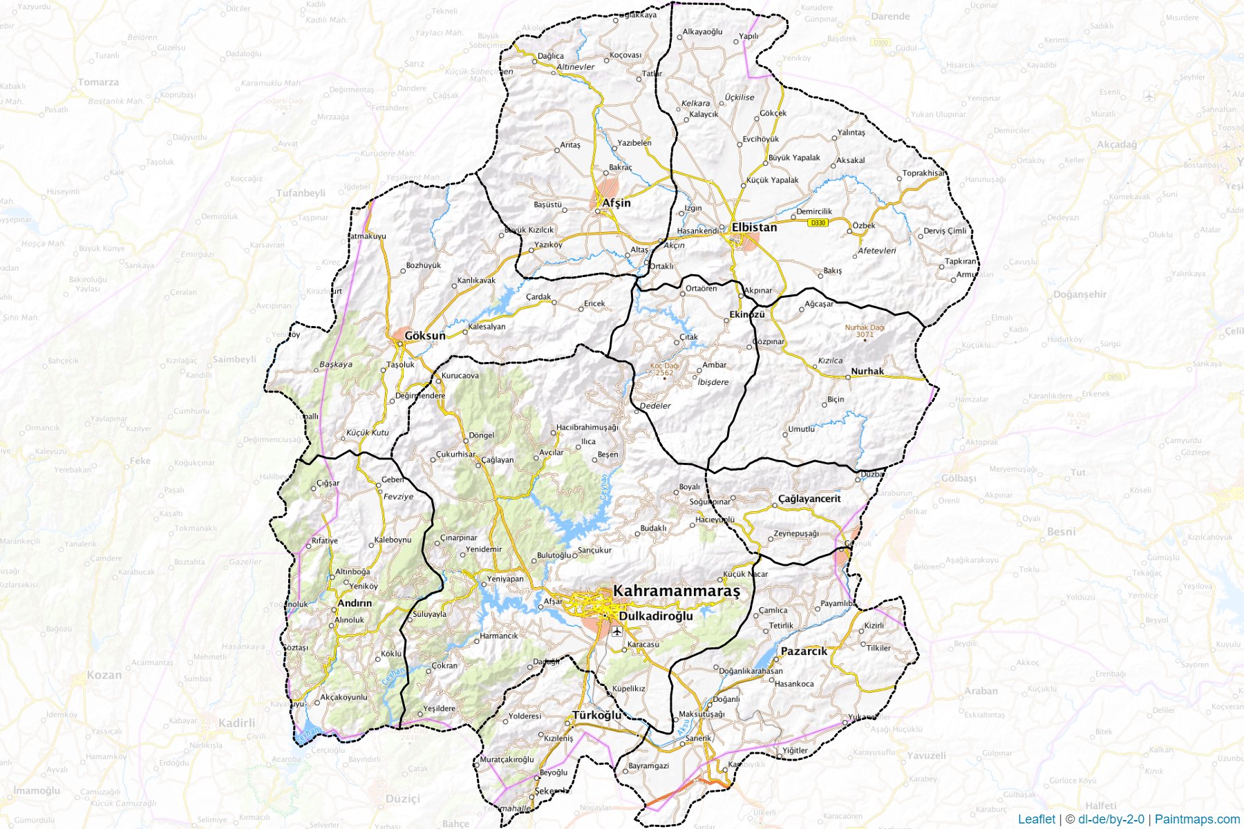 Muestras de recorte de mapas K. Maras (Turquía)-1