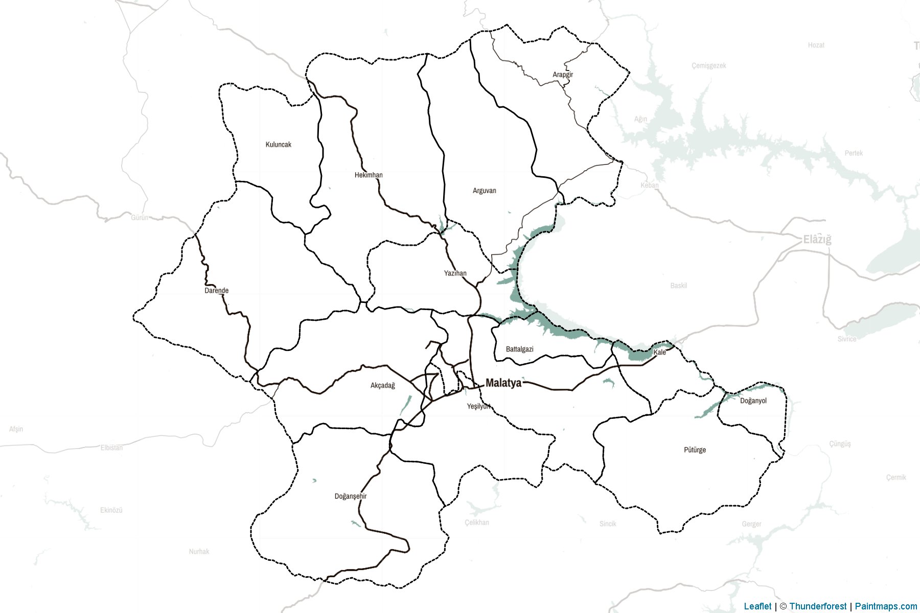 Malatya (Turkey) Map Cropping Samples-2