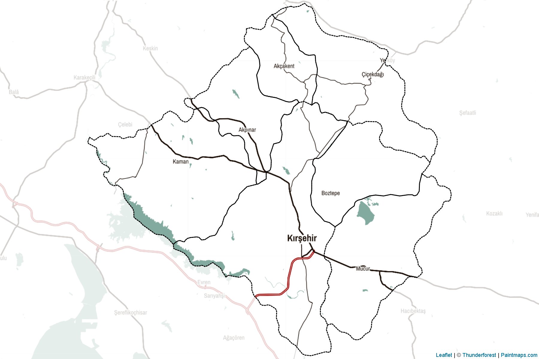 Kirsehir (Turkey) Map Cropping Samples-2