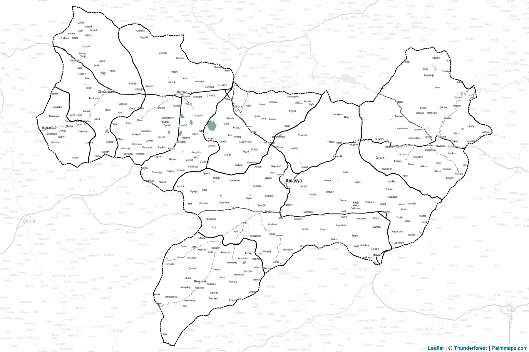 Amasya (Turkey) Map Cropping Samples-2