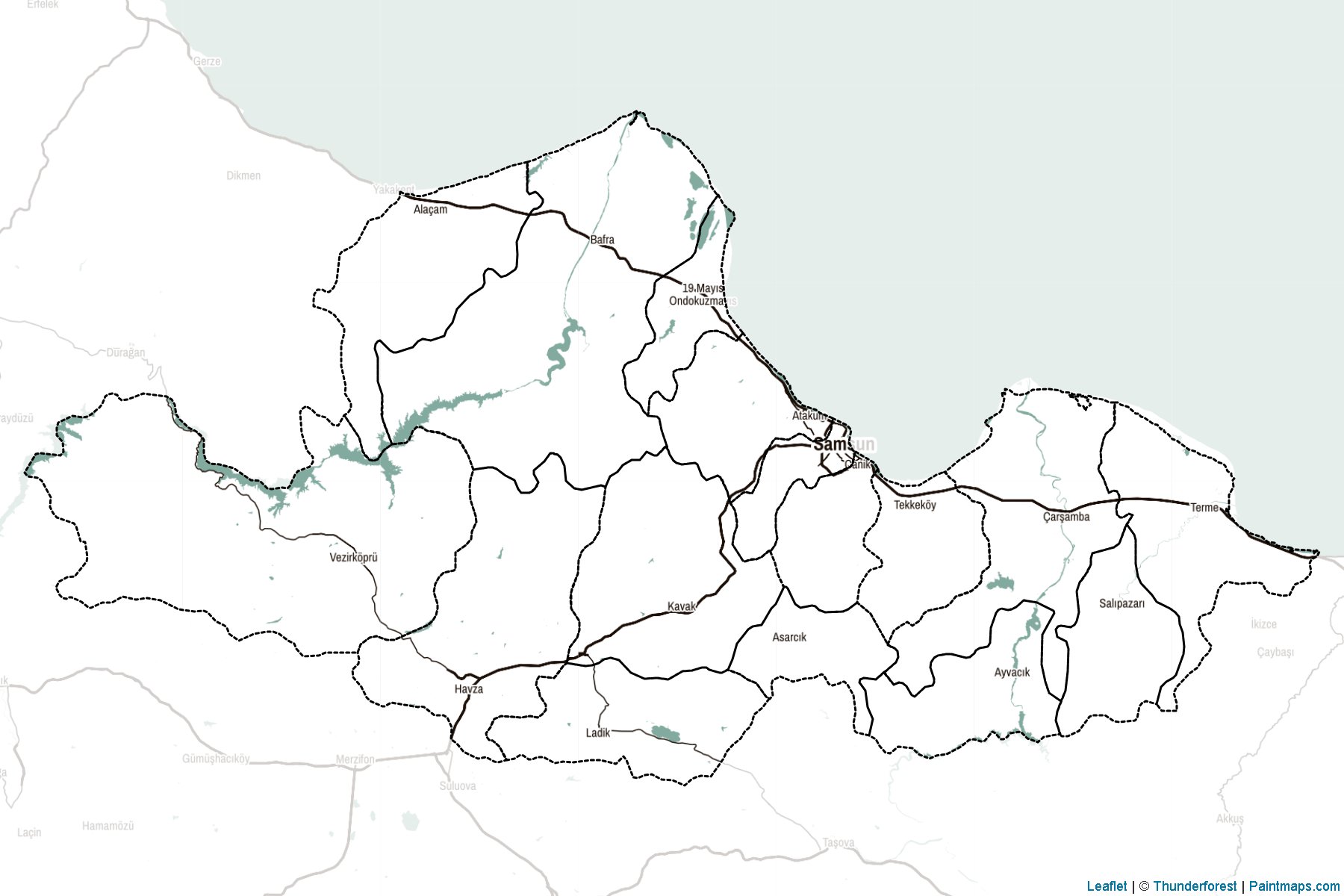 Samsun (Turkey) Map Cropping Samples-2