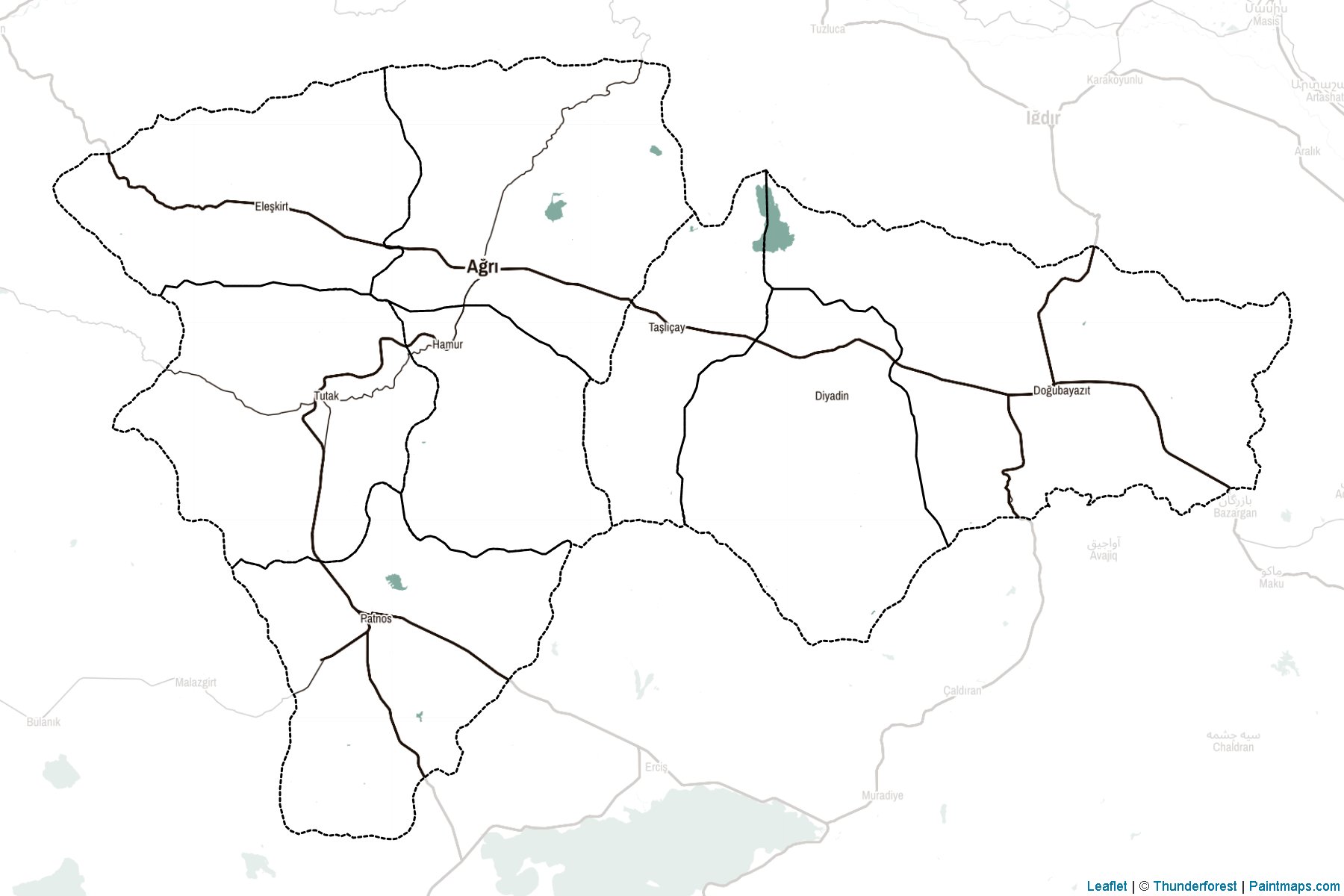 Ağrı (Türkiye) Haritası Örnekleri-2