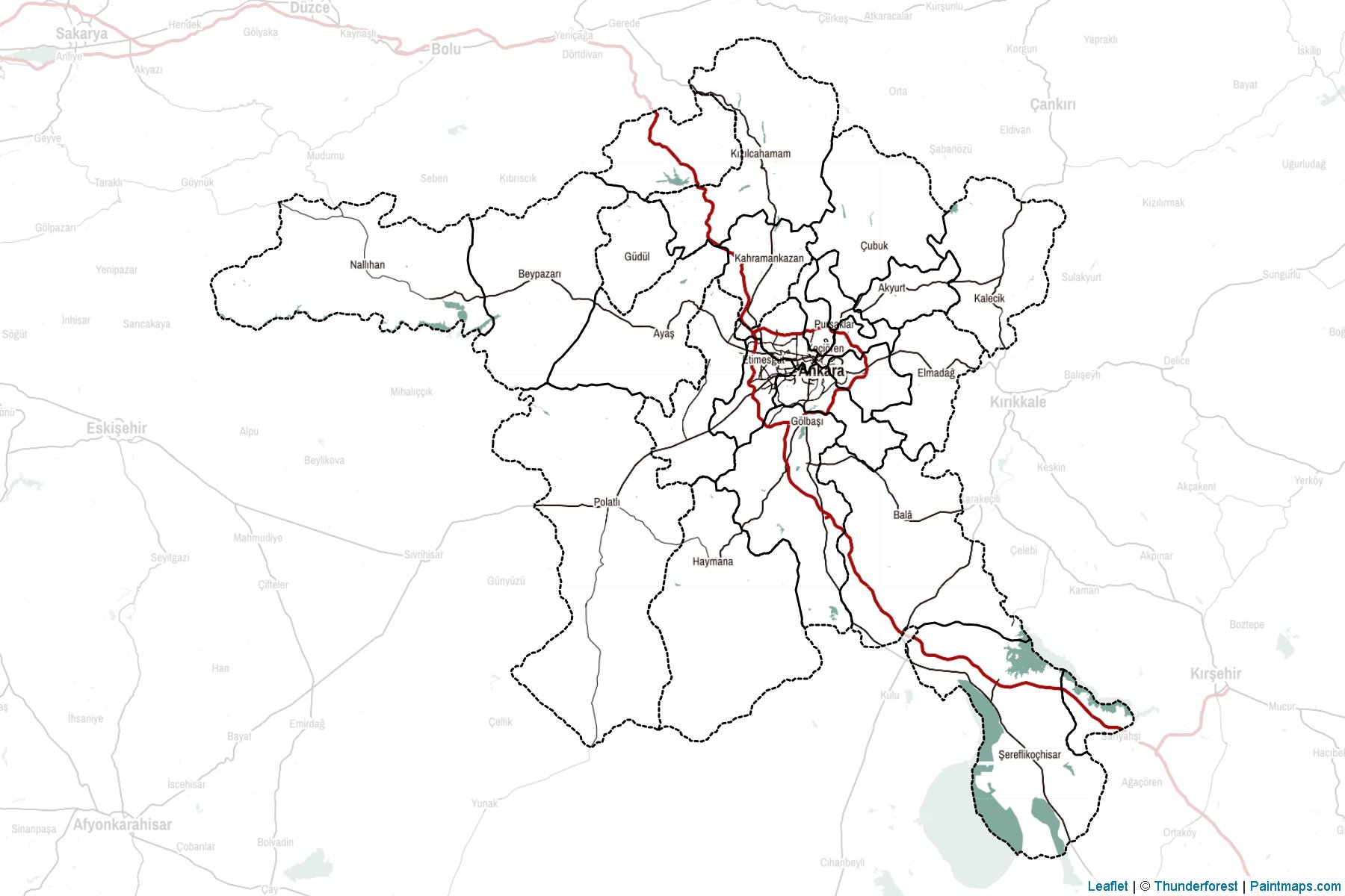 Ankara Province (Turkey) Map Cropping Samples-2