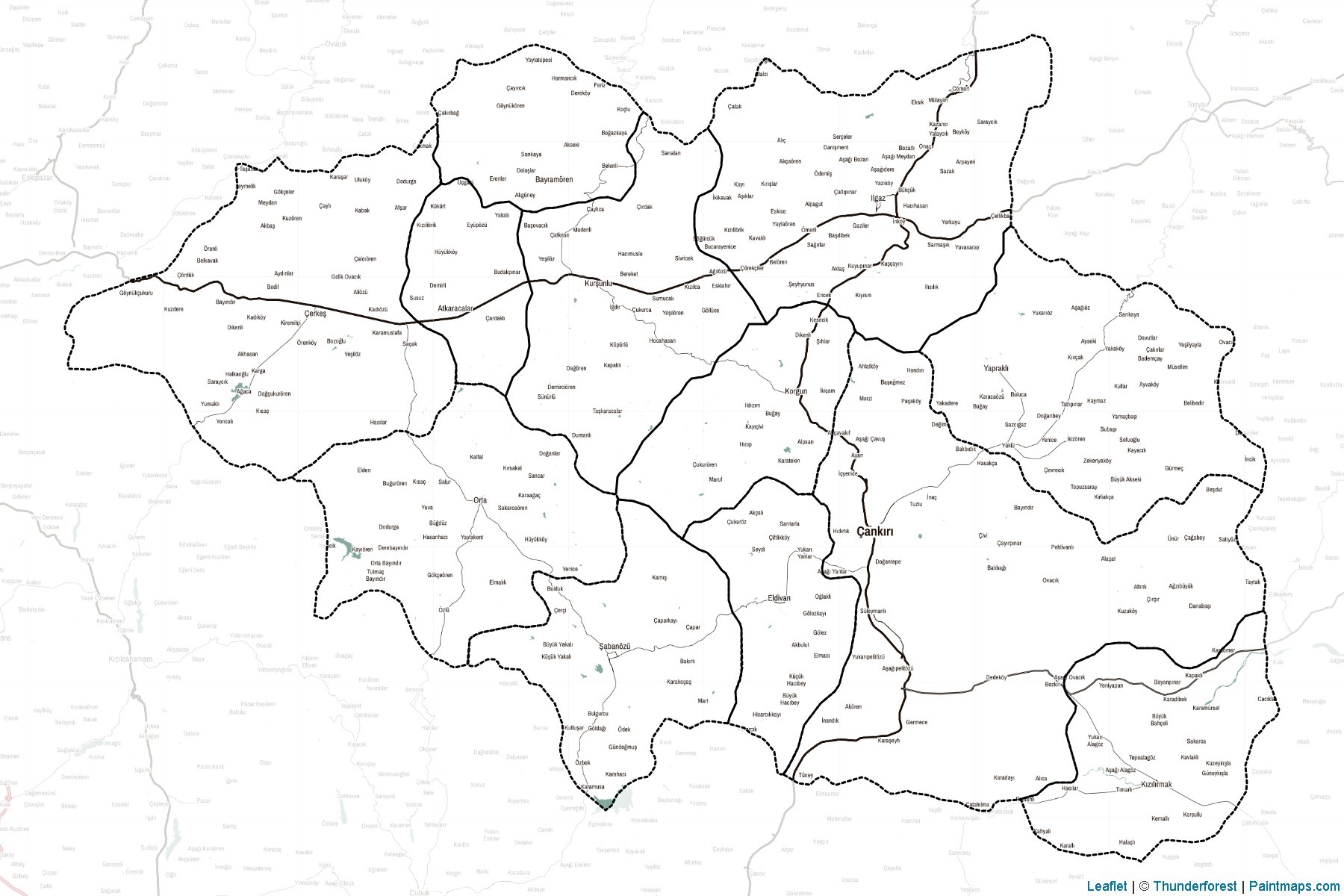 Cankiri (Turkey) Map Cropping Samples-2