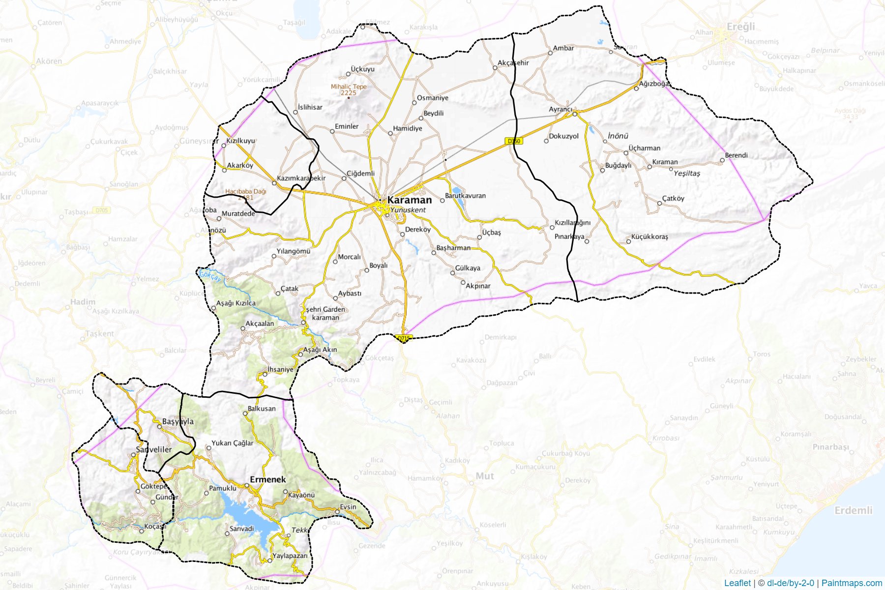 Karaman (Turkey) Map Cropping Samples-1