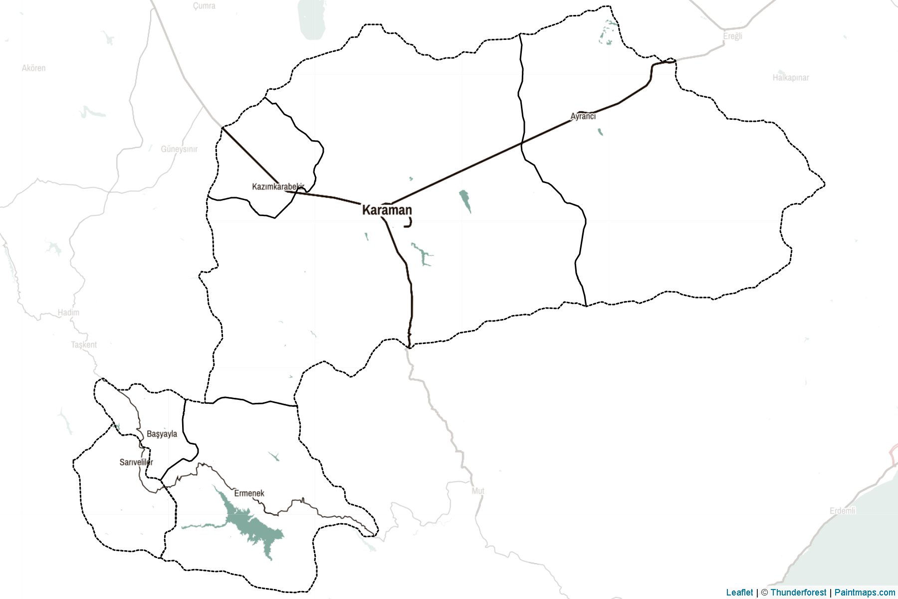 Karaman (Turkey) Map Cropping Samples-2