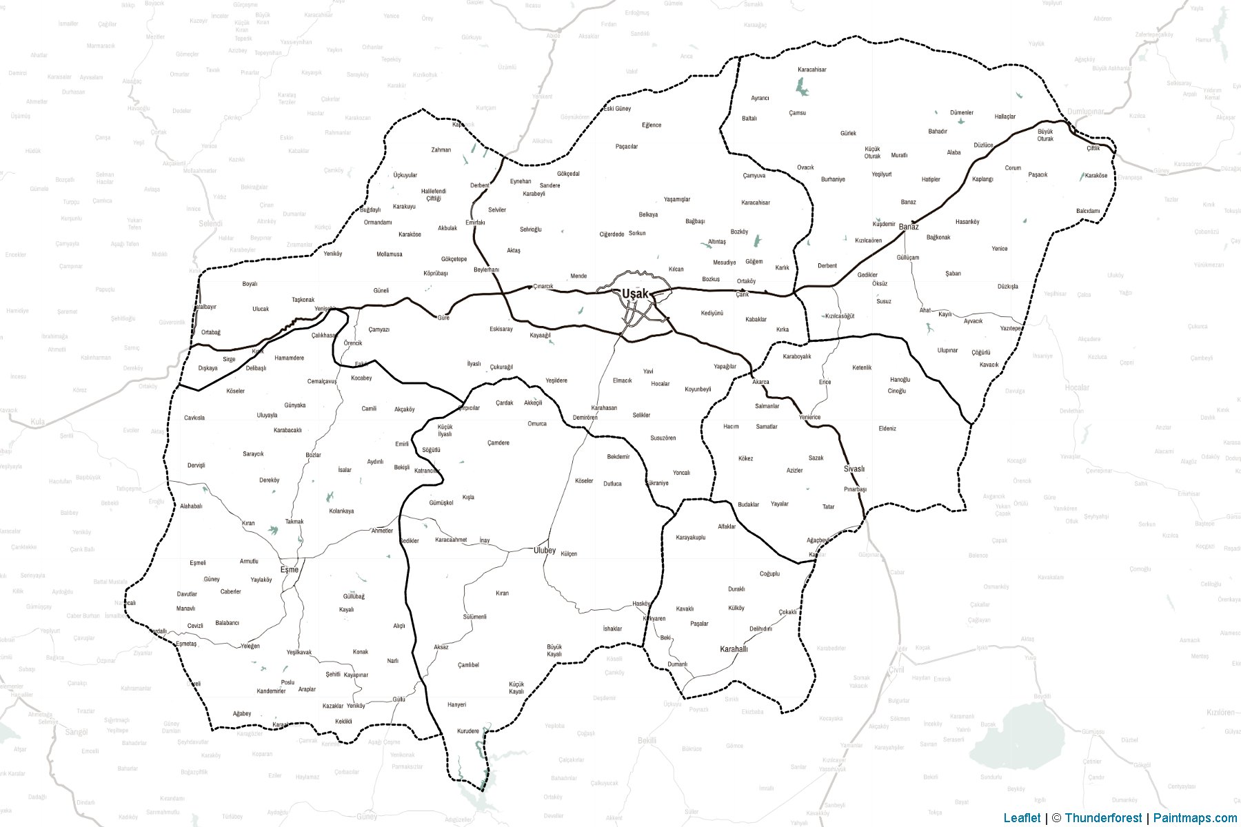 Usak (Turkey) Map Cropping Samples-2