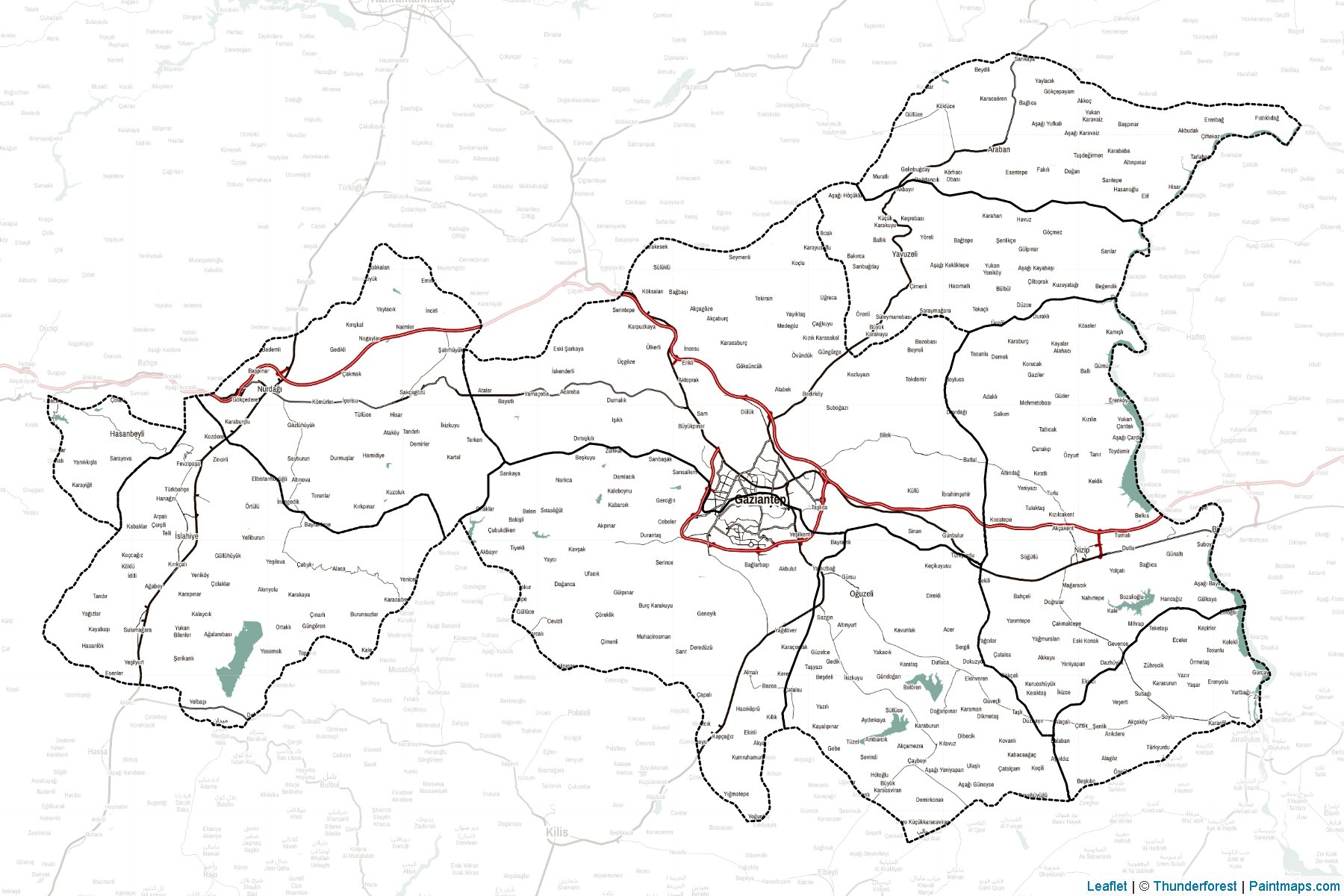 Gaziantep (Turkey) Map Cropping Samples-2