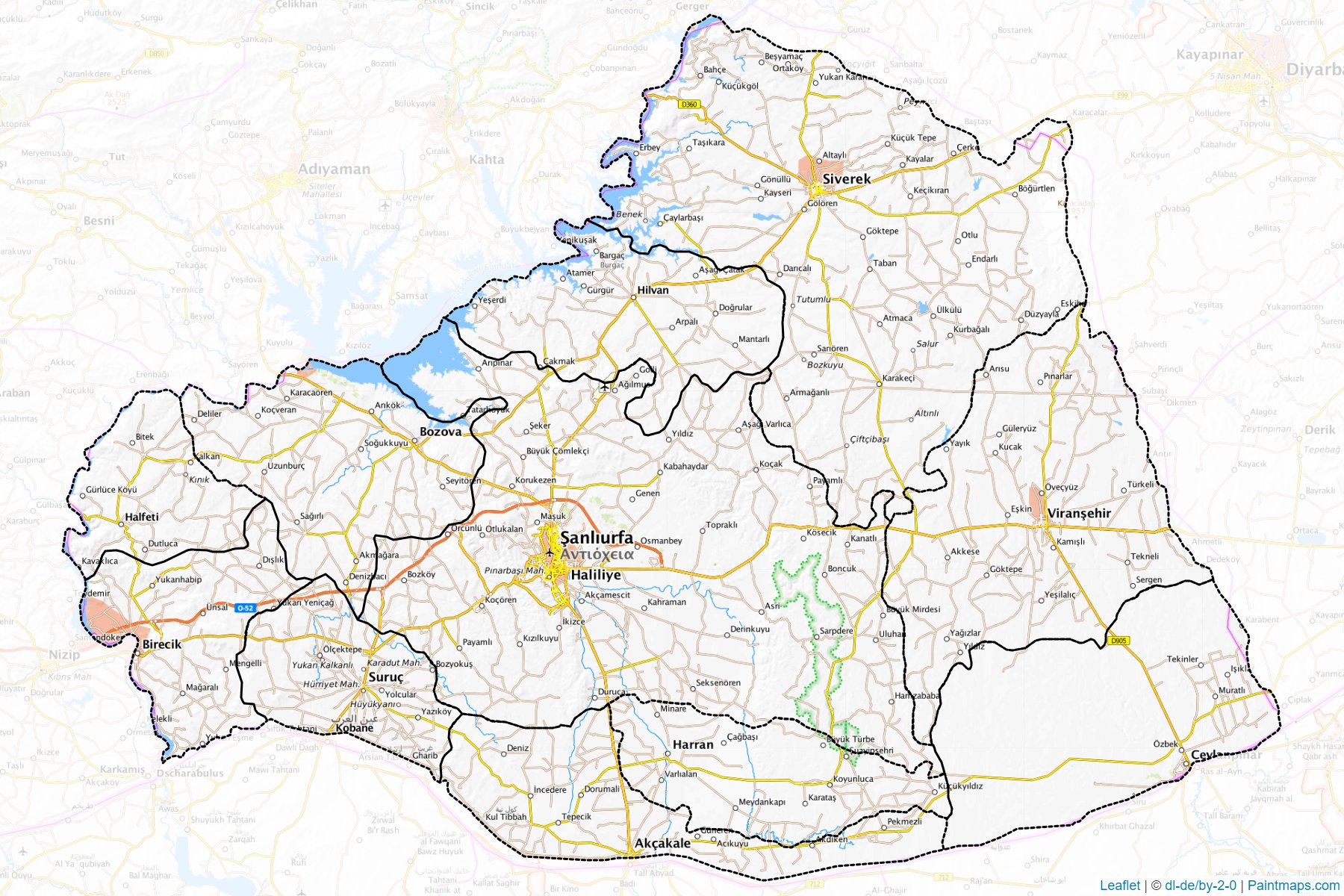 Şanlıurfa (Türkiye) Haritası Örnekleri-1